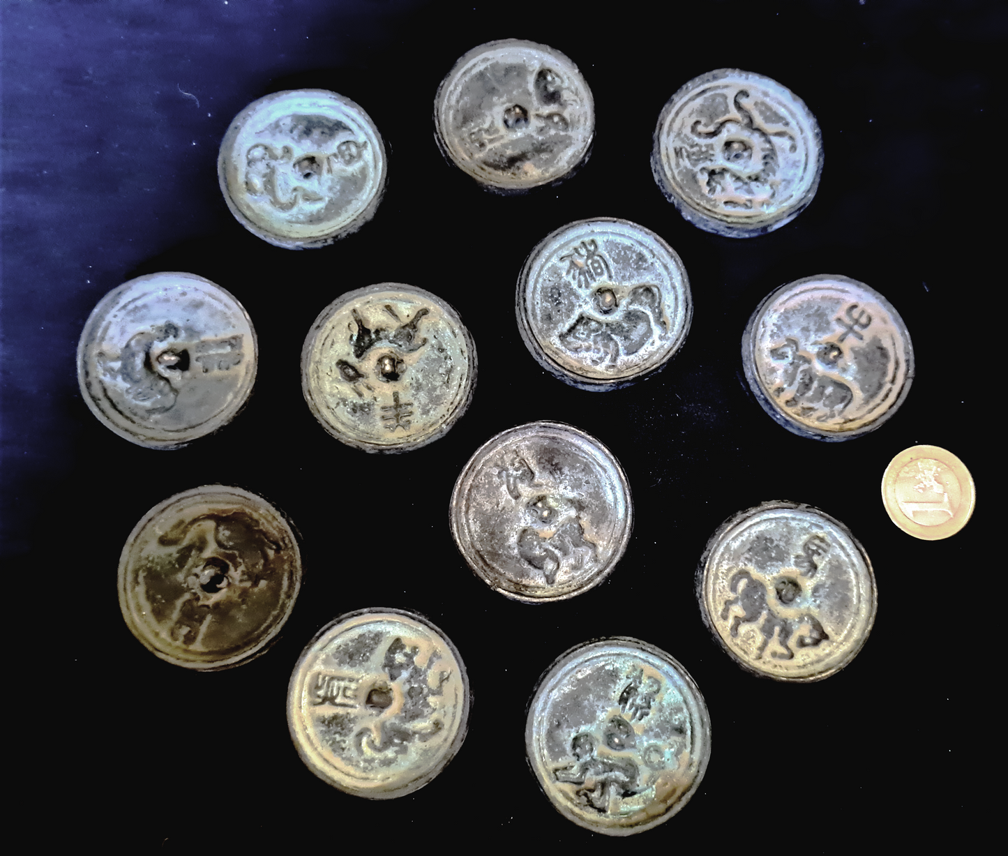 Chinese mirror Zodiac 50 millimeters