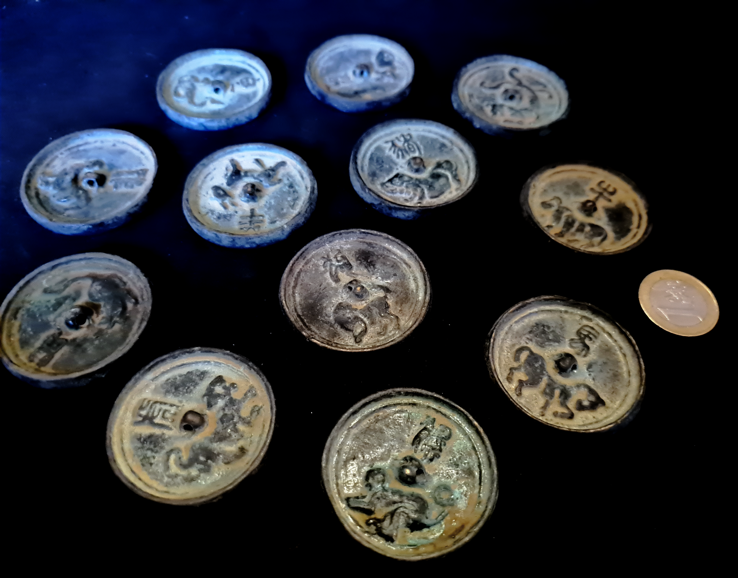 Chinese mirror Zodiac 50 millimeters