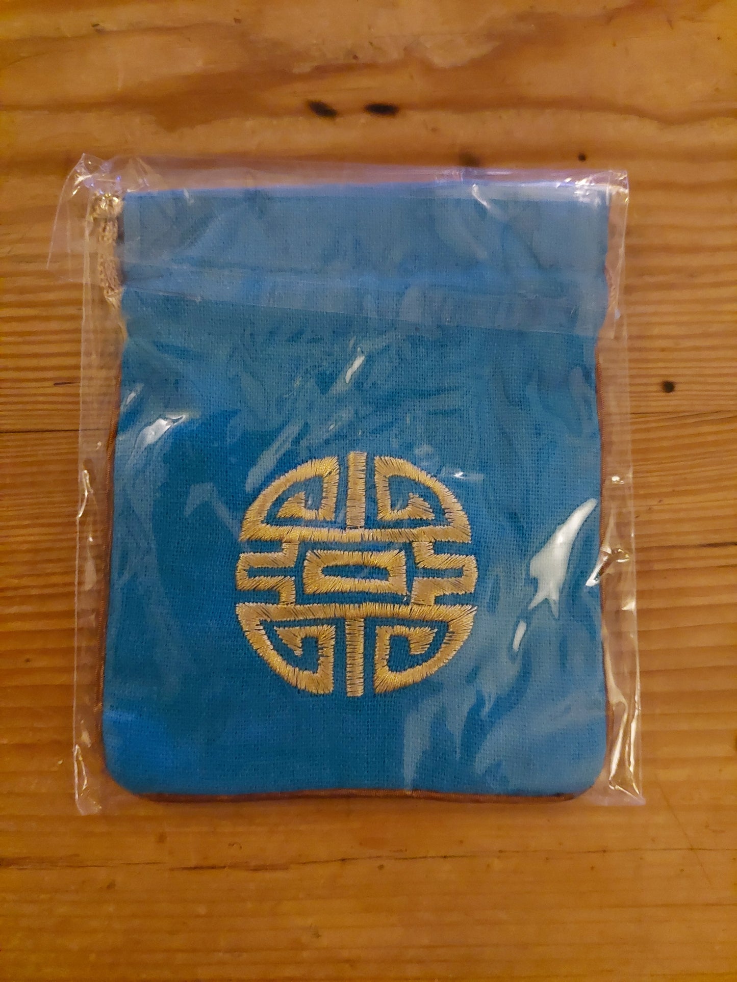 Cotton pouch with Shou symbol