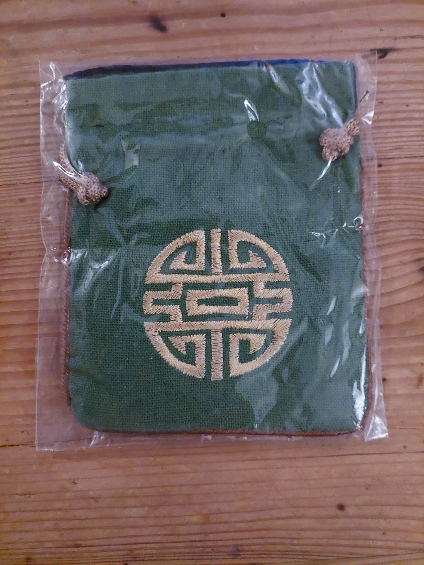 Cotton pouch with Shou symbol
