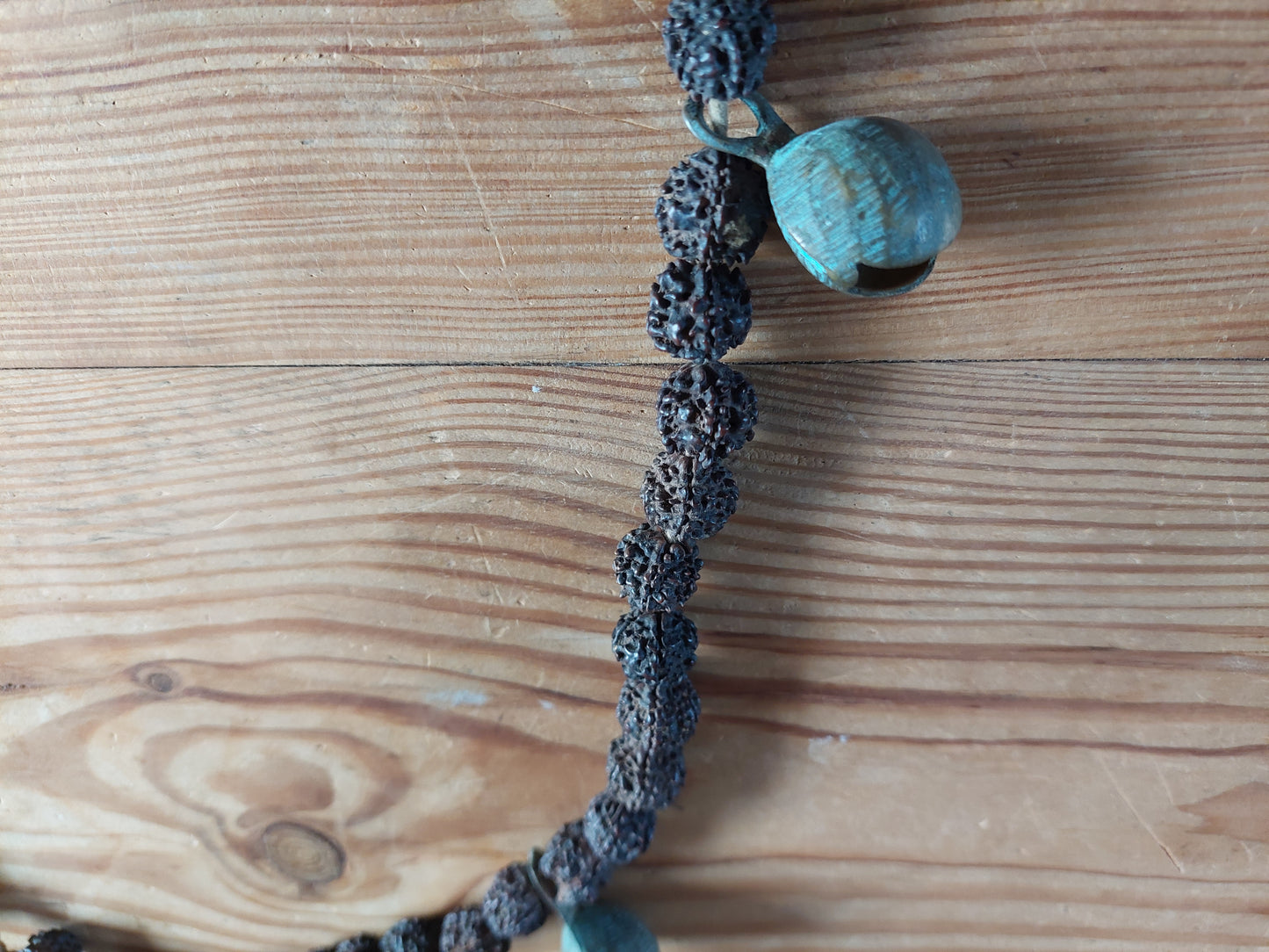 Old Nepalese shamanic rudraksha necklace #2