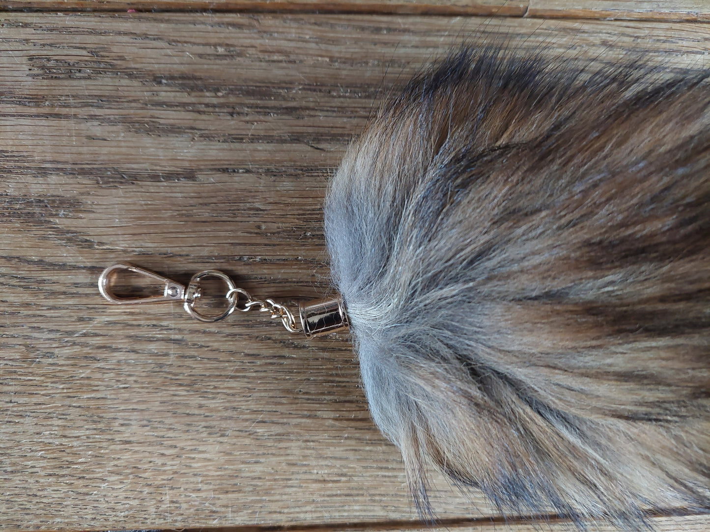 Fox tail keychain #3