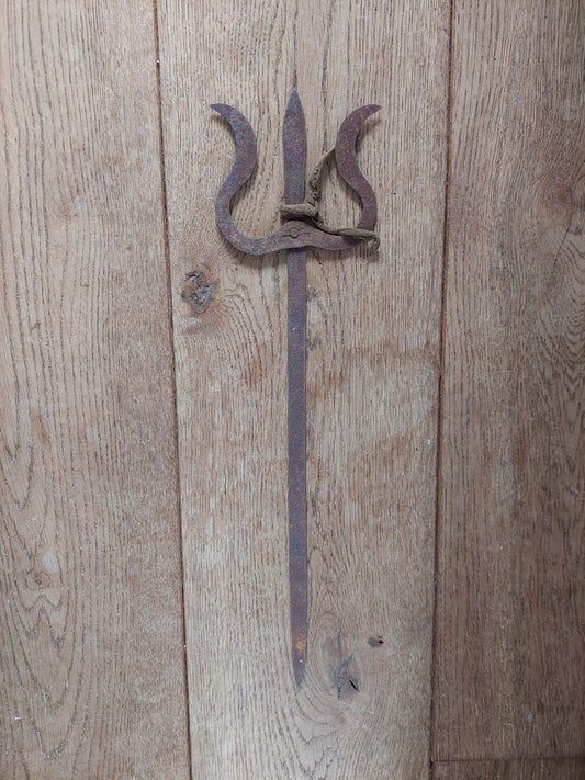 Old Nepalese iron trident, medium size #4