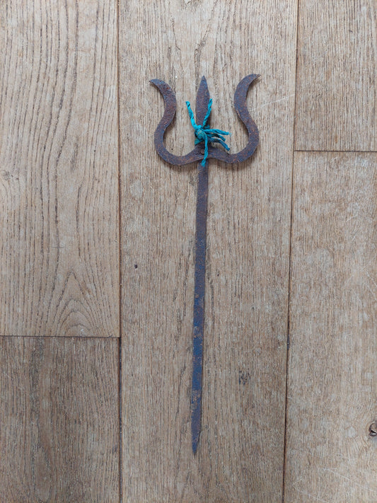Old Nepalese iron trident, medium size #8