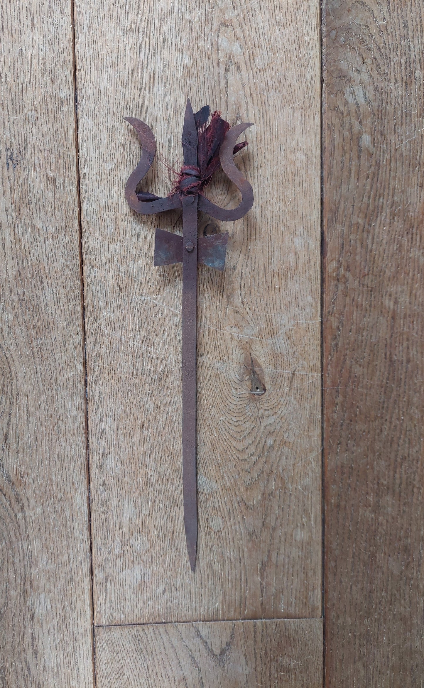 Old Nepalese iron trident 35 cm