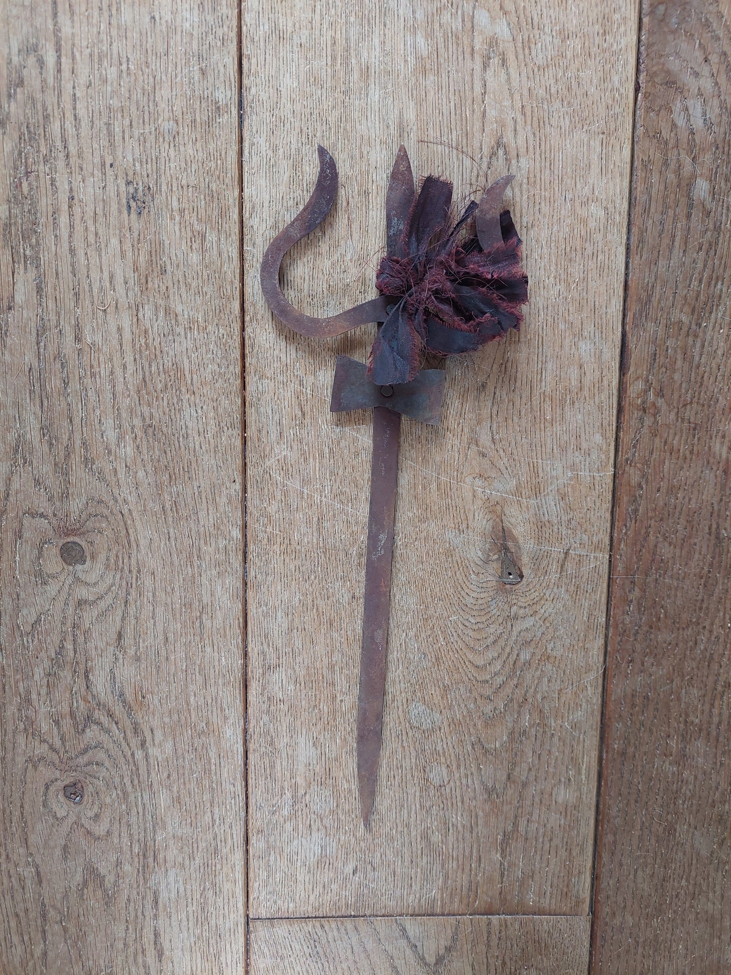 Old Nepalese iron trident 33 cm