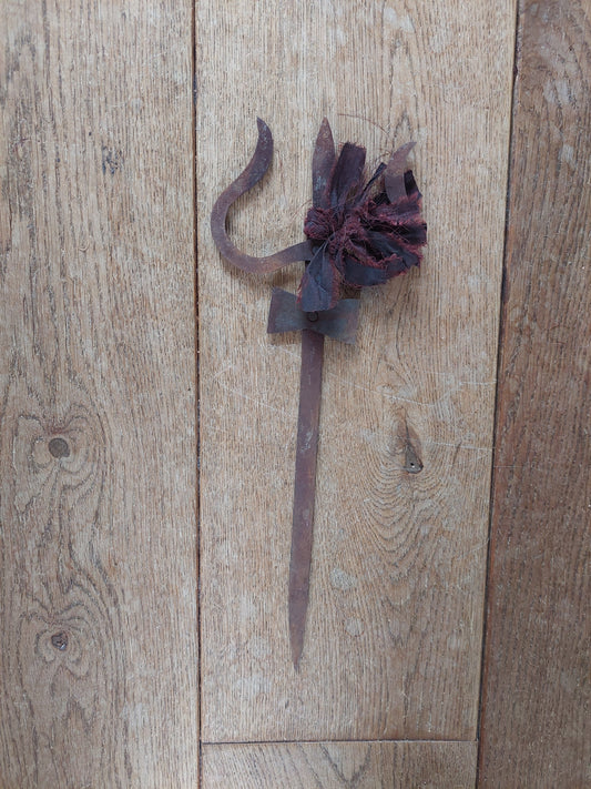 Old Nepalese iron trident, small size #5