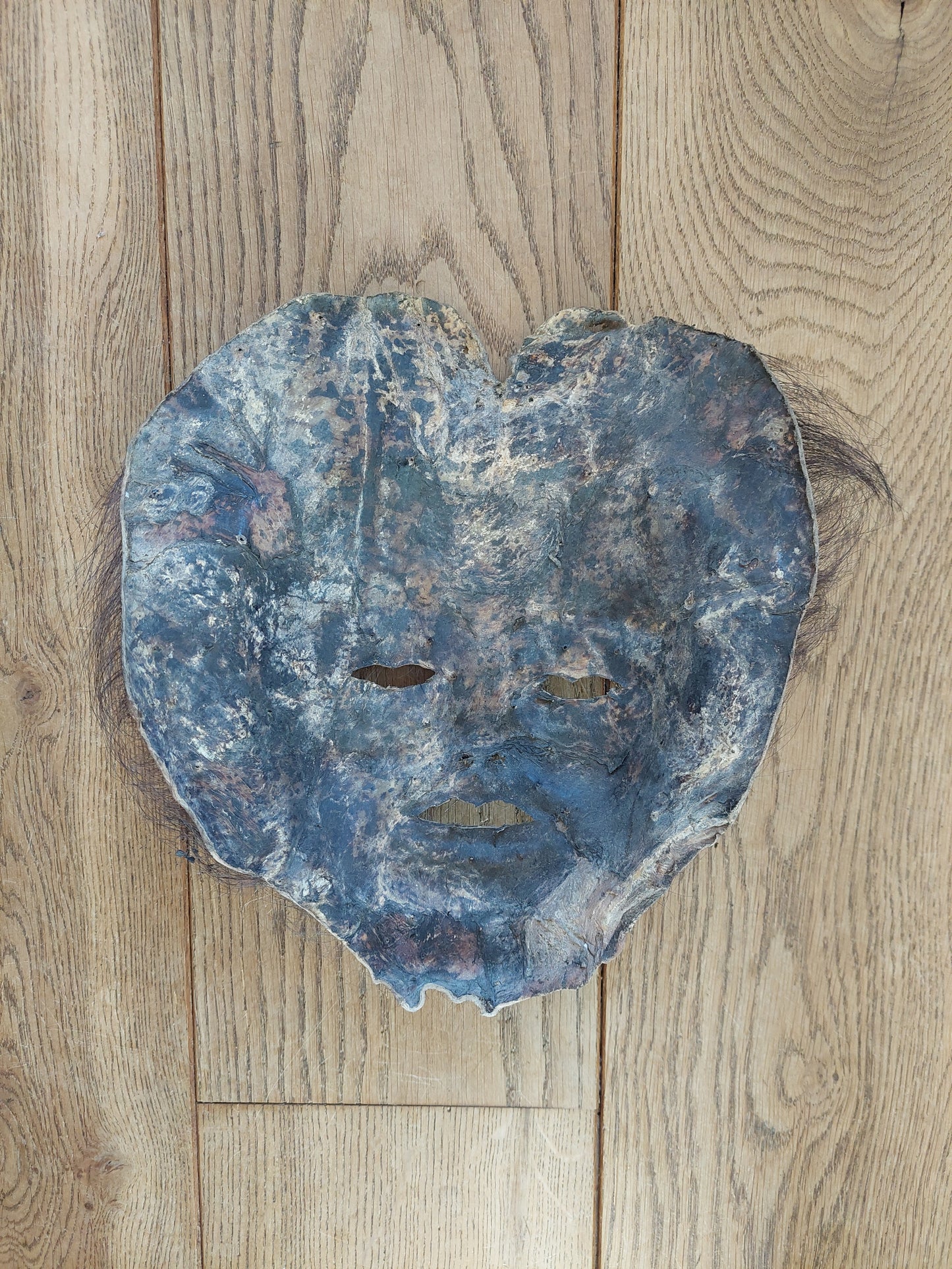 Old Nepalese yak hide mask #1