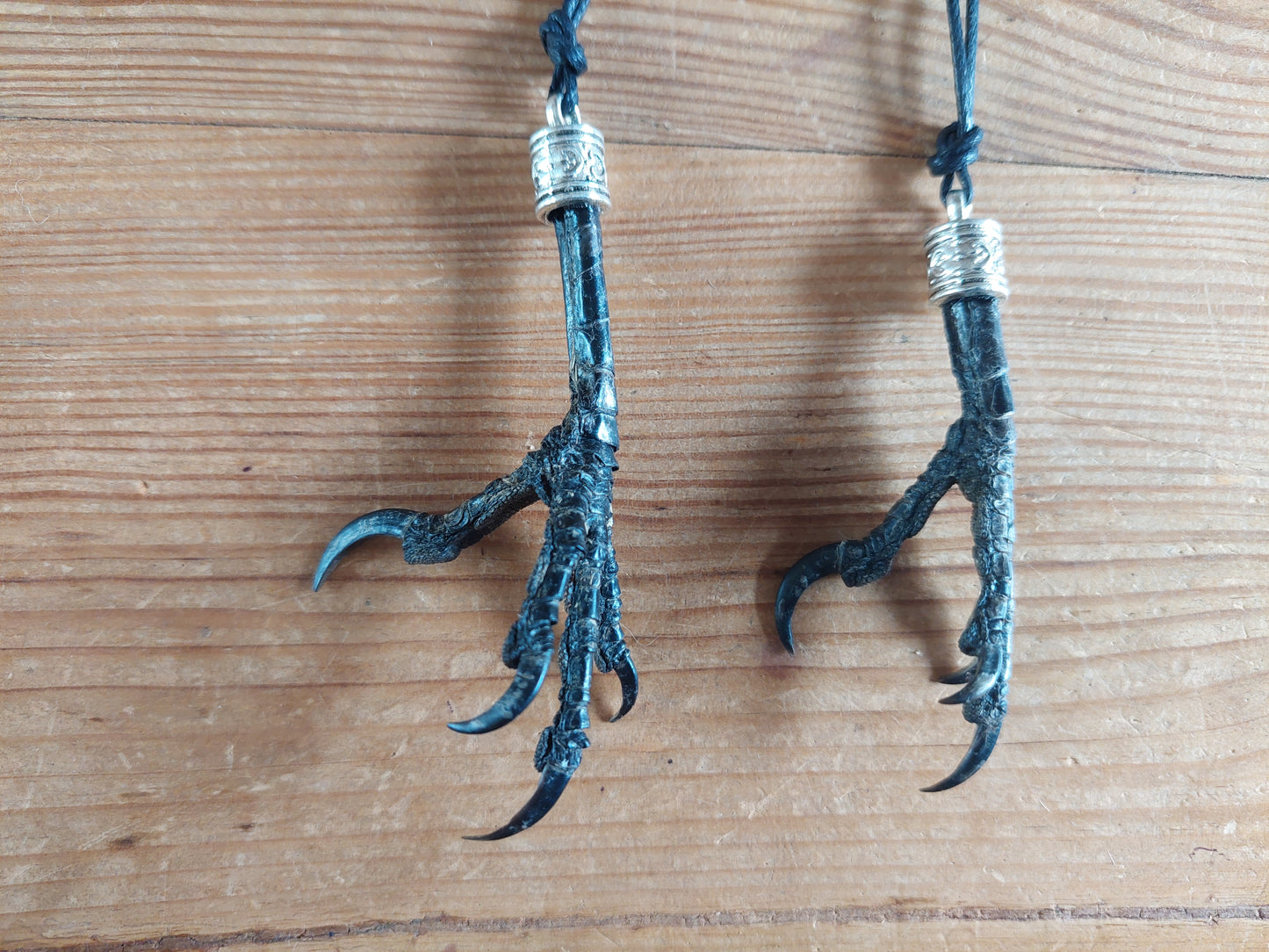 Crow claw amulet necklace