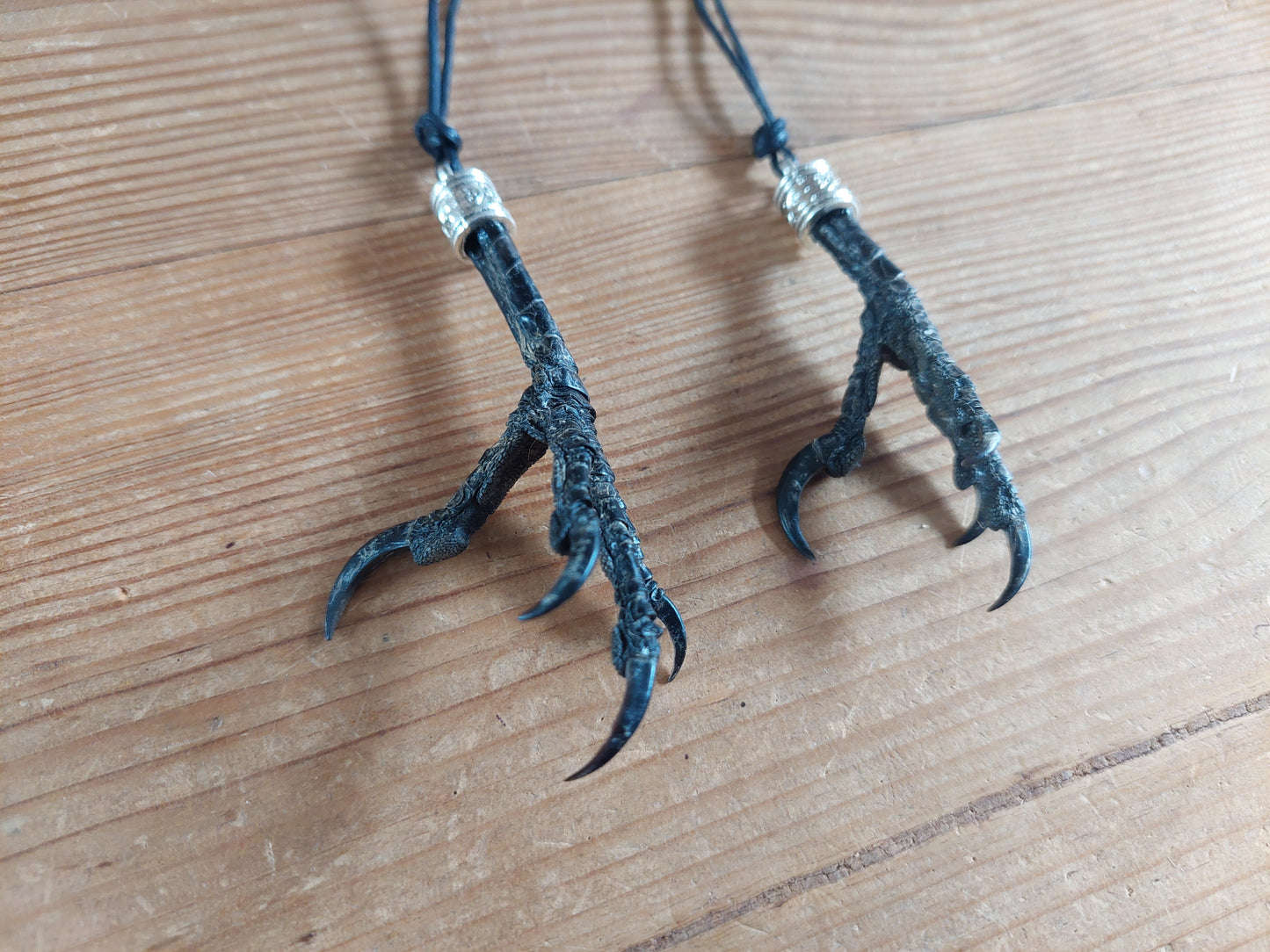 Crow claw amulet necklace