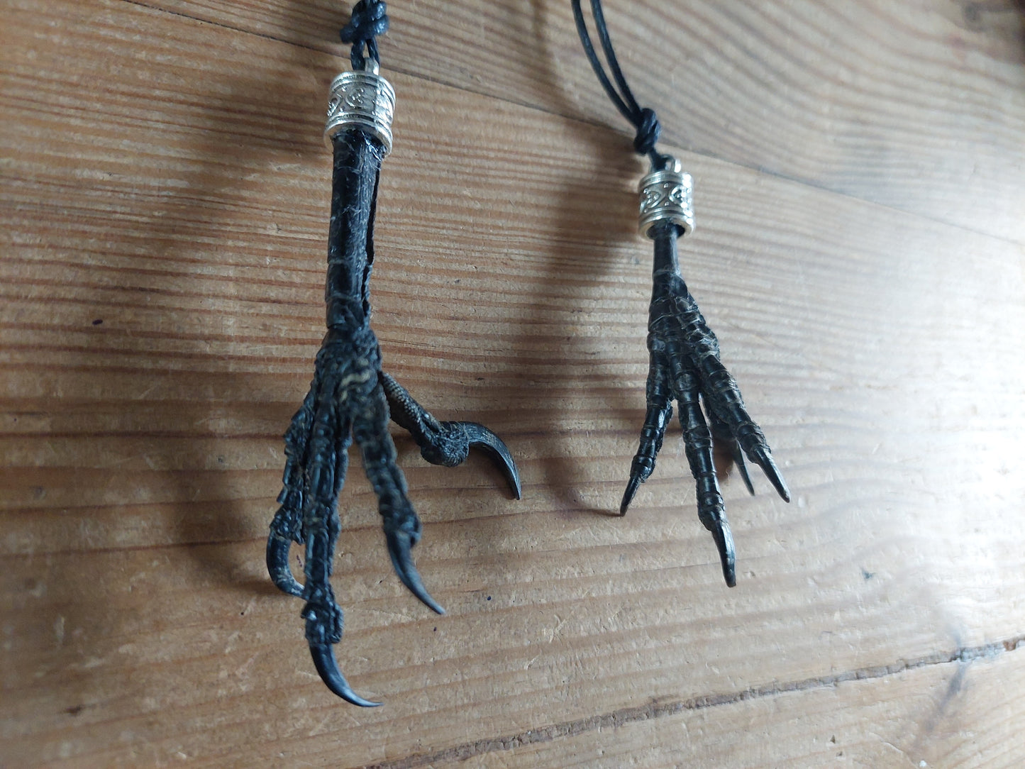 Crow claw amulet necklace