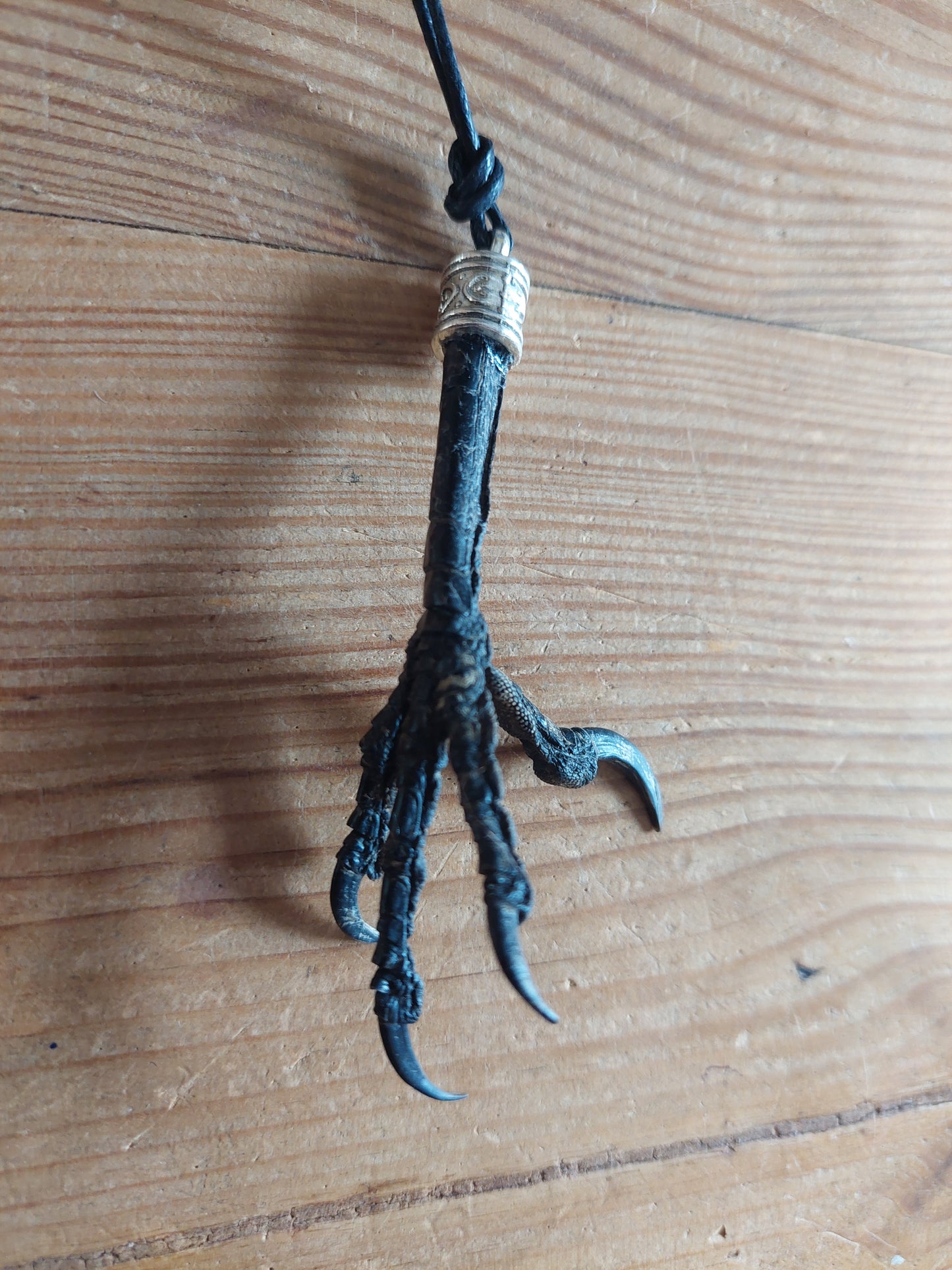 Crow claw amulet necklace
