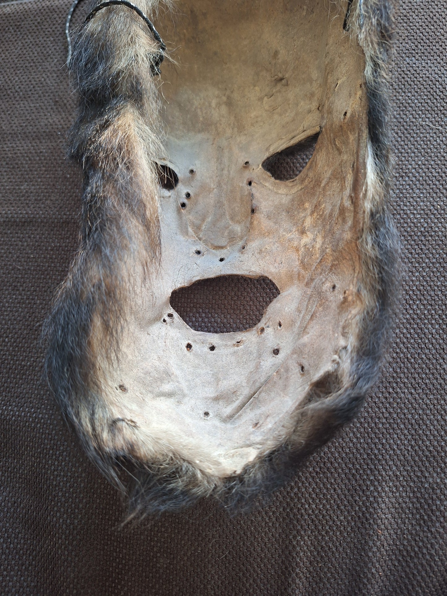 Old Nepalese yak hide mask #3
