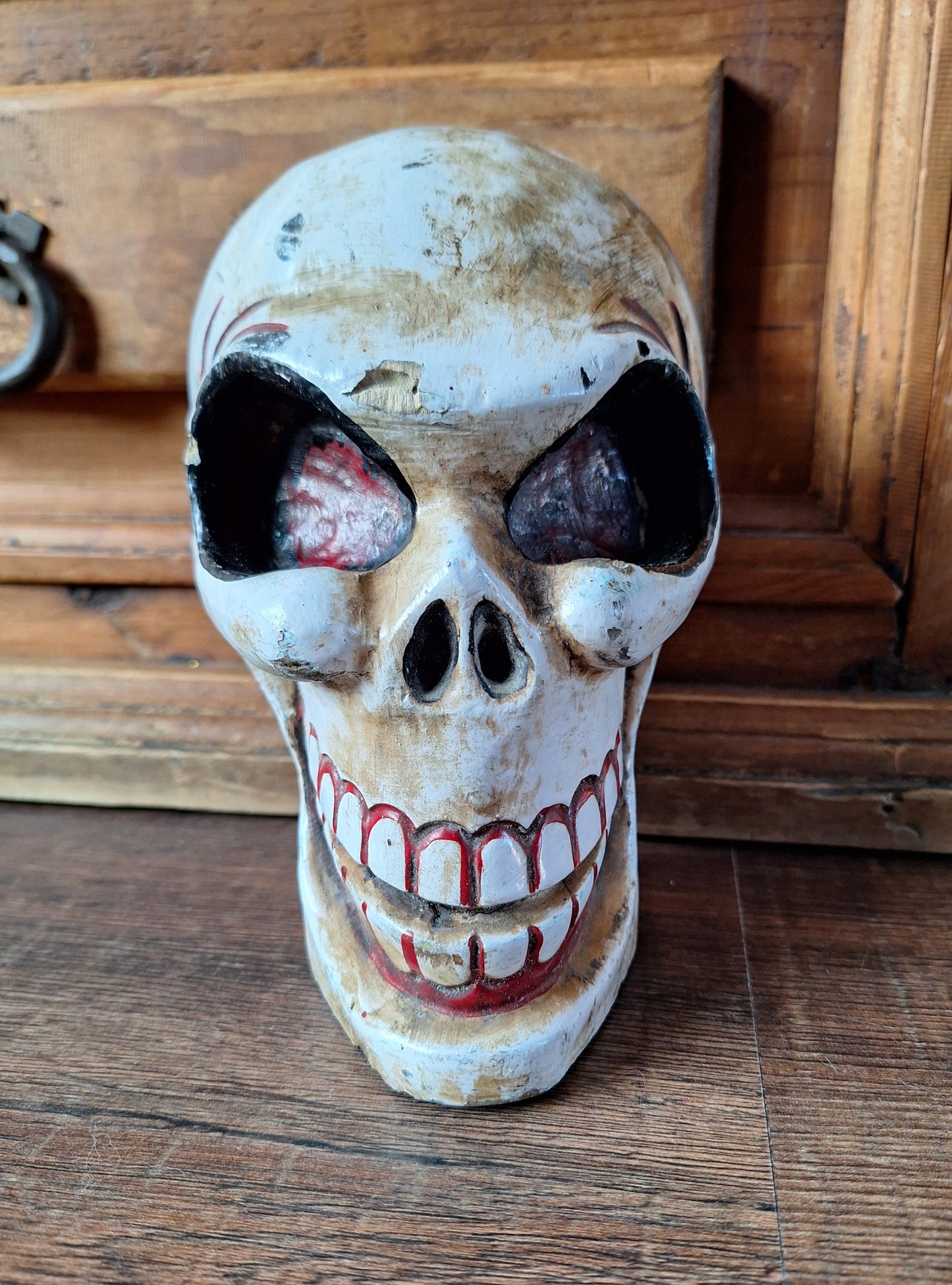 Old Nepalese wooden Citipati skull
