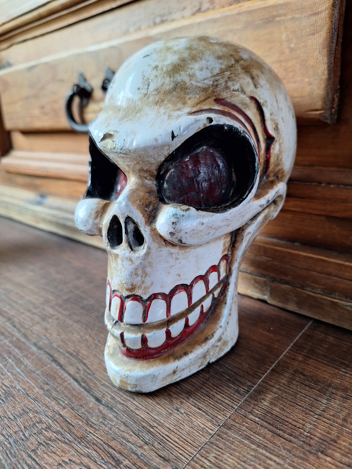 Old Nepalese wooden Citipati skull