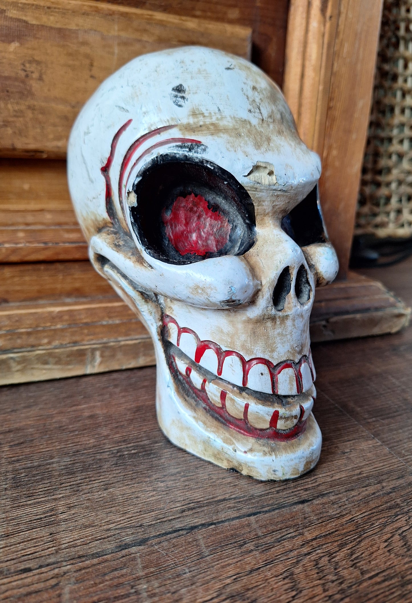 Old Nepalese wooden Citipati skull