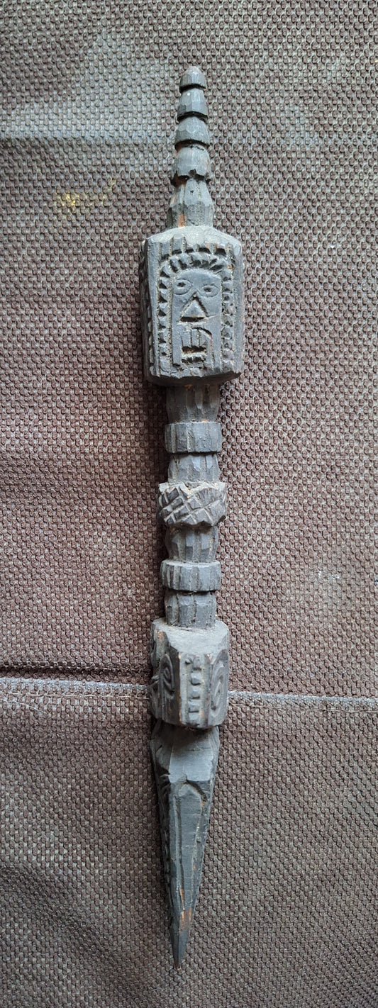 Antique wooden phurba #34