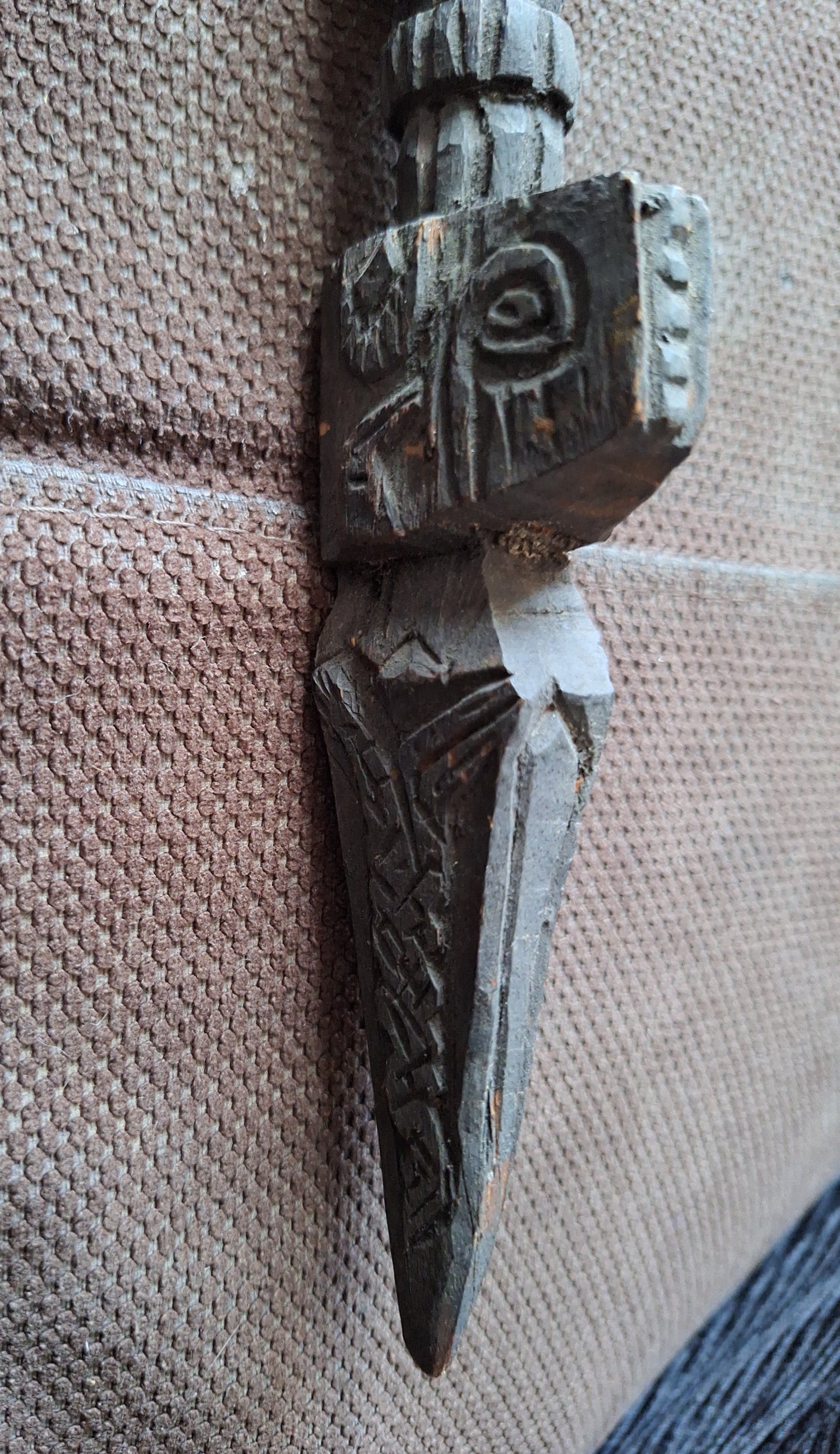 Antique wooden phurba #34