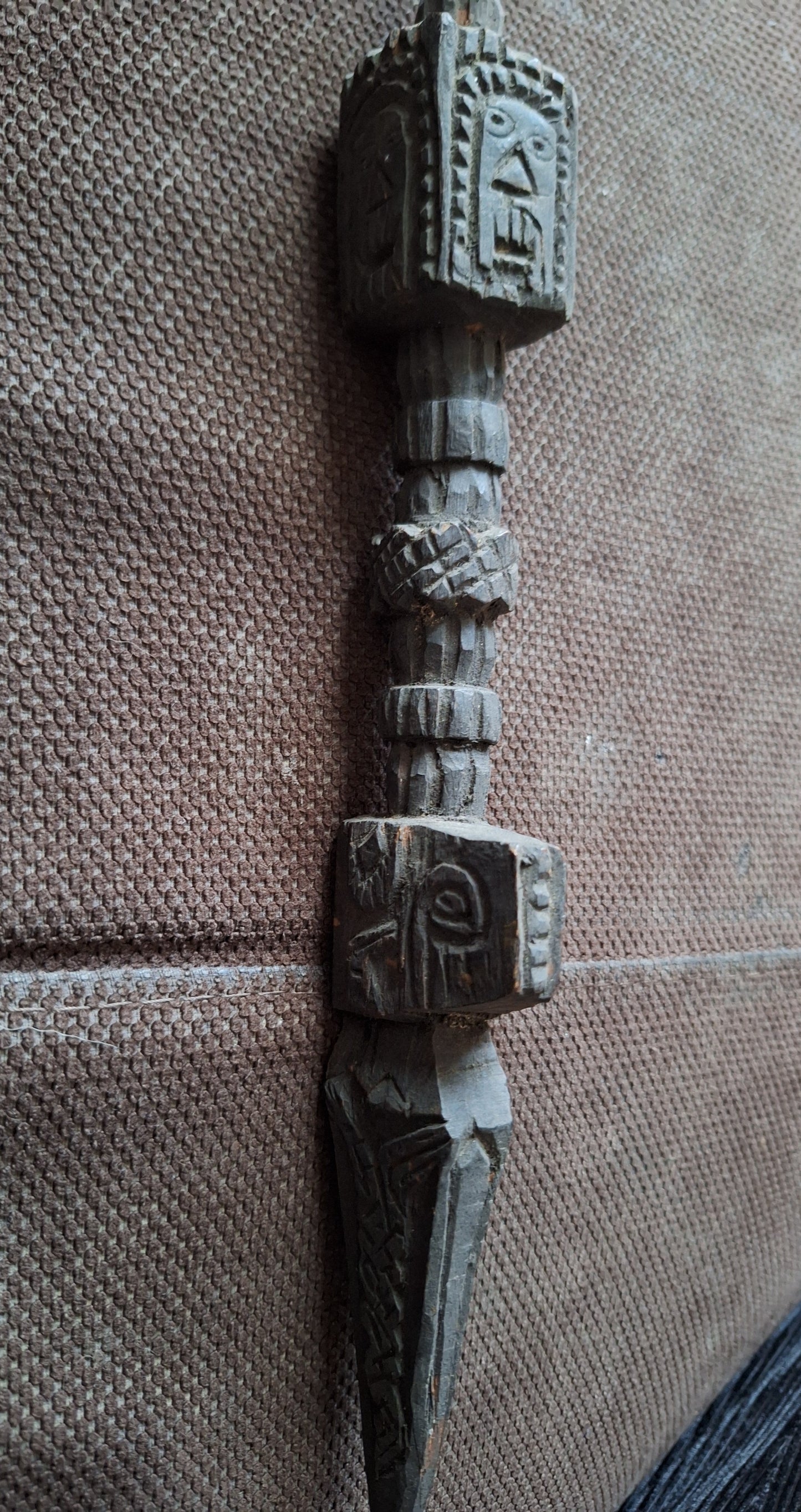Antique wooden phurba #34