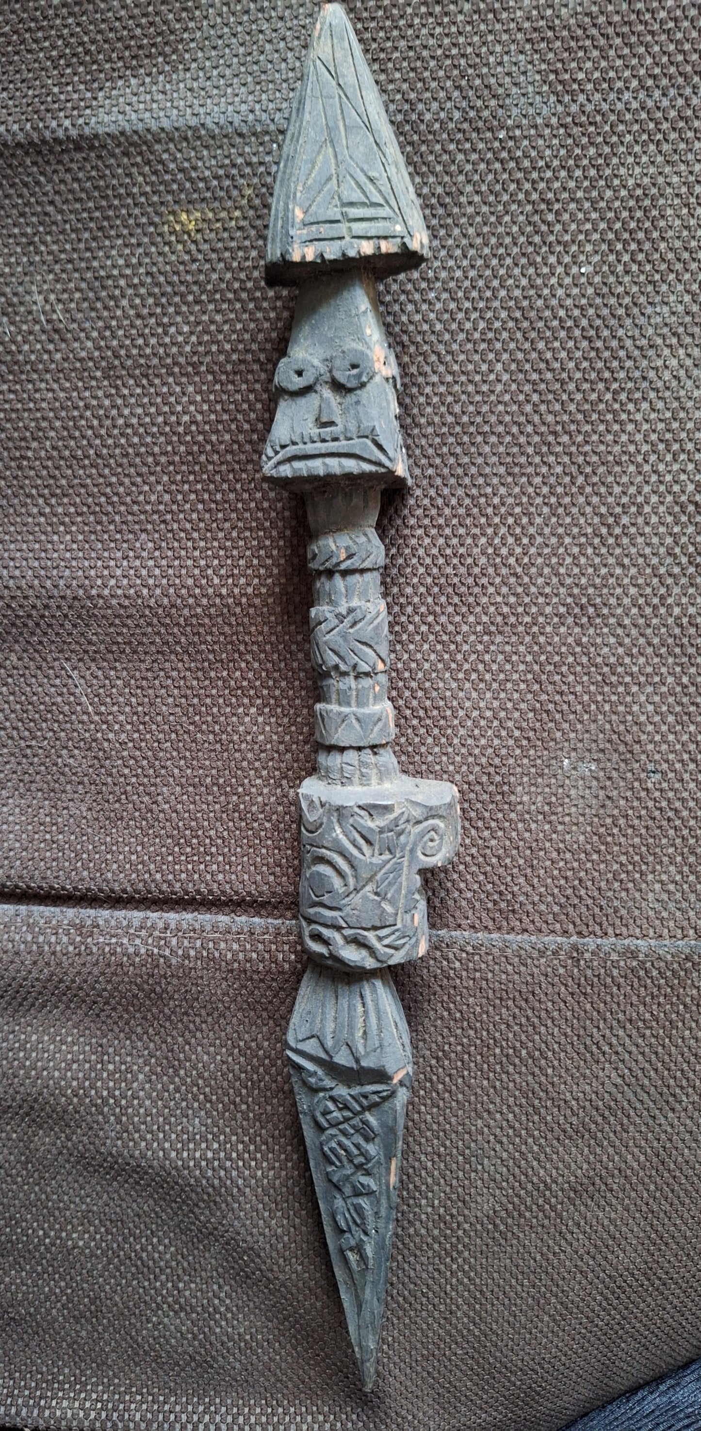Antique wooden phurba #36