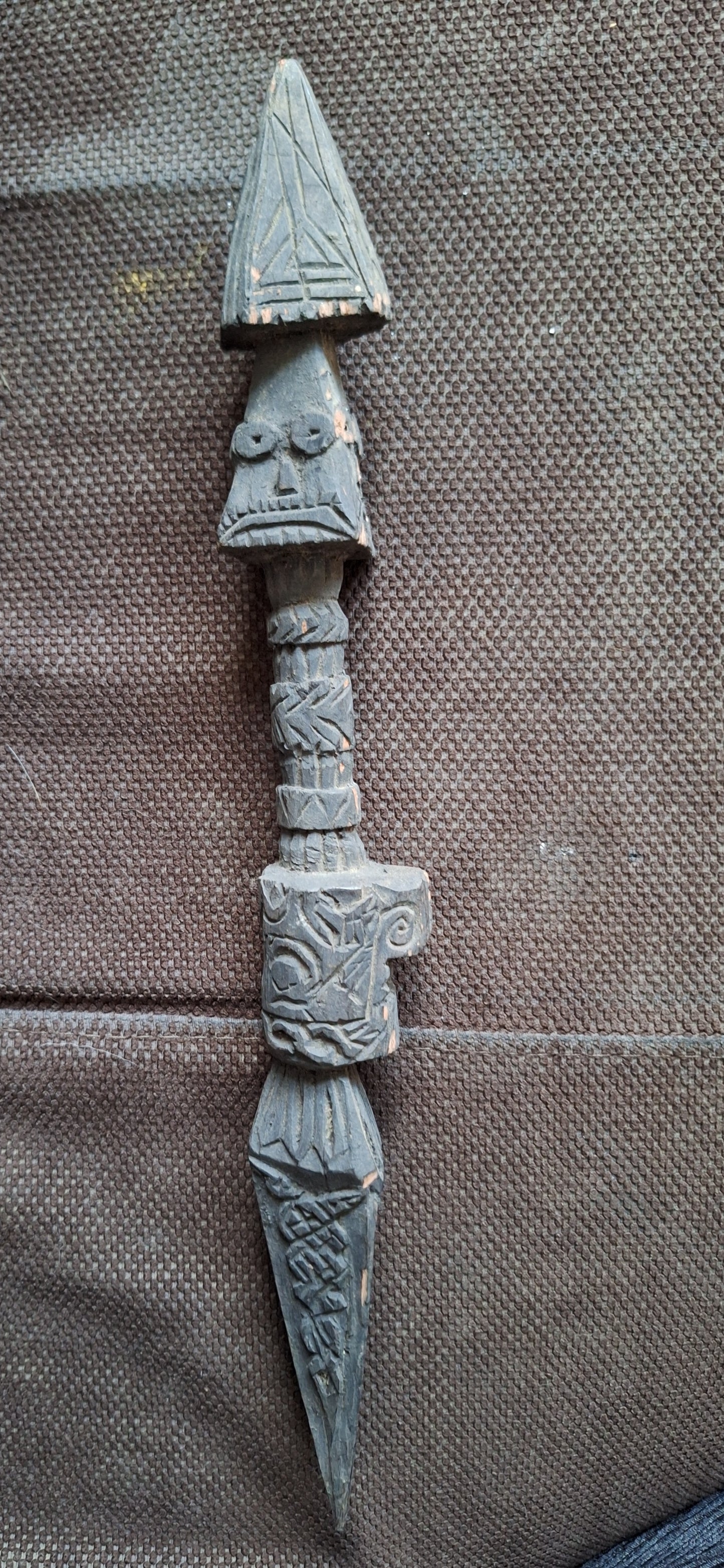 Antique wooden phurba #36