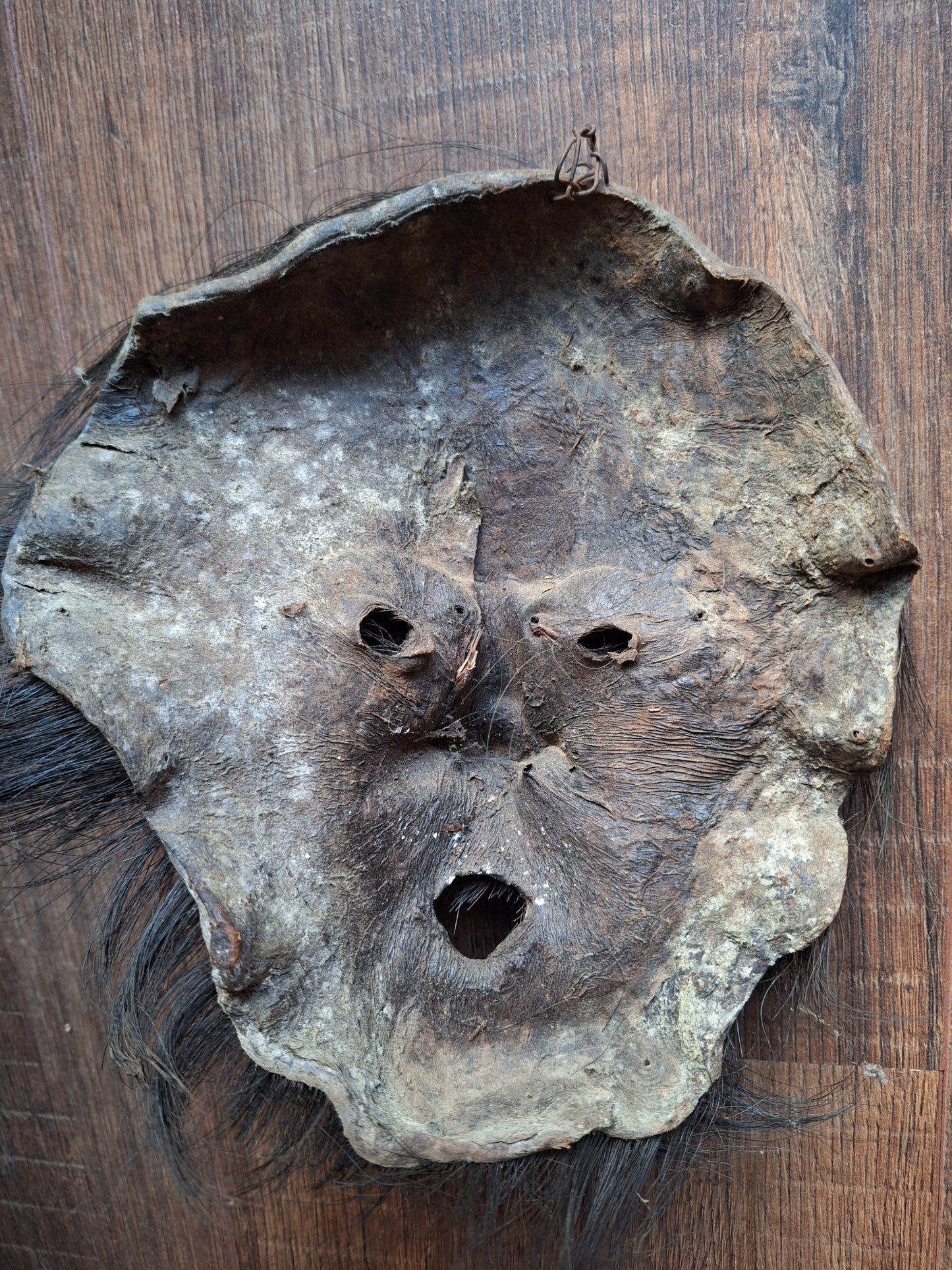 Old Nepalese yak hide mask #4