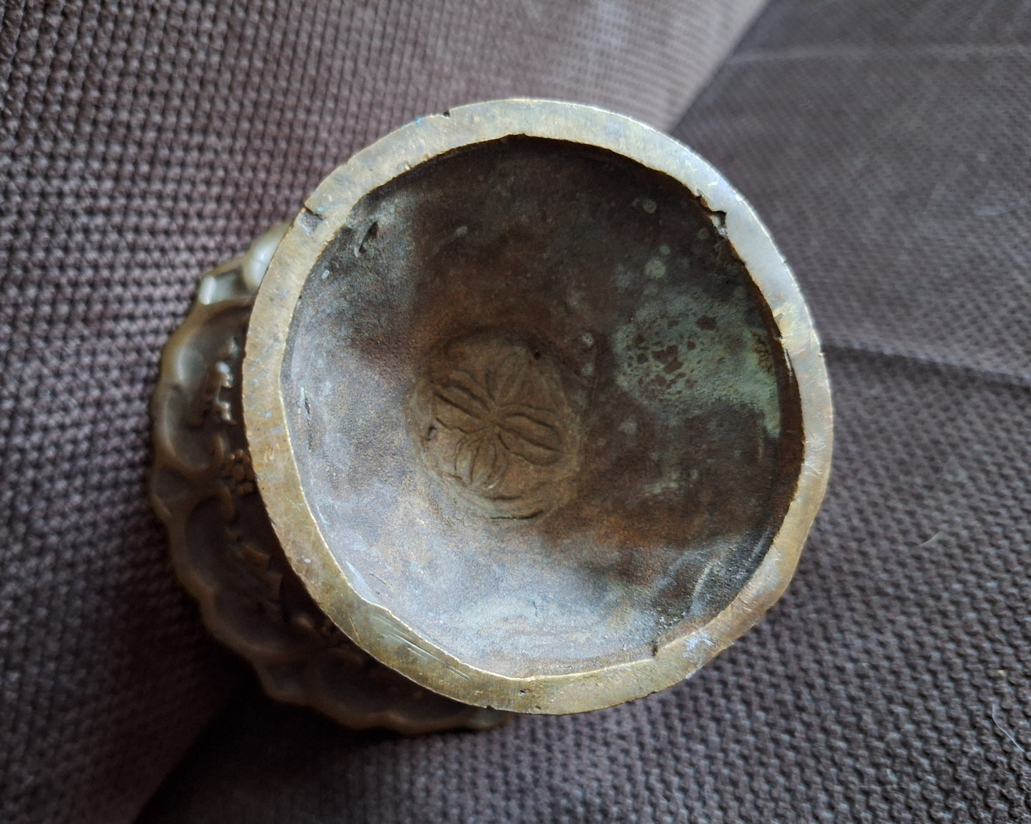 Vintage bronze incense burner Auspicious Symbols
