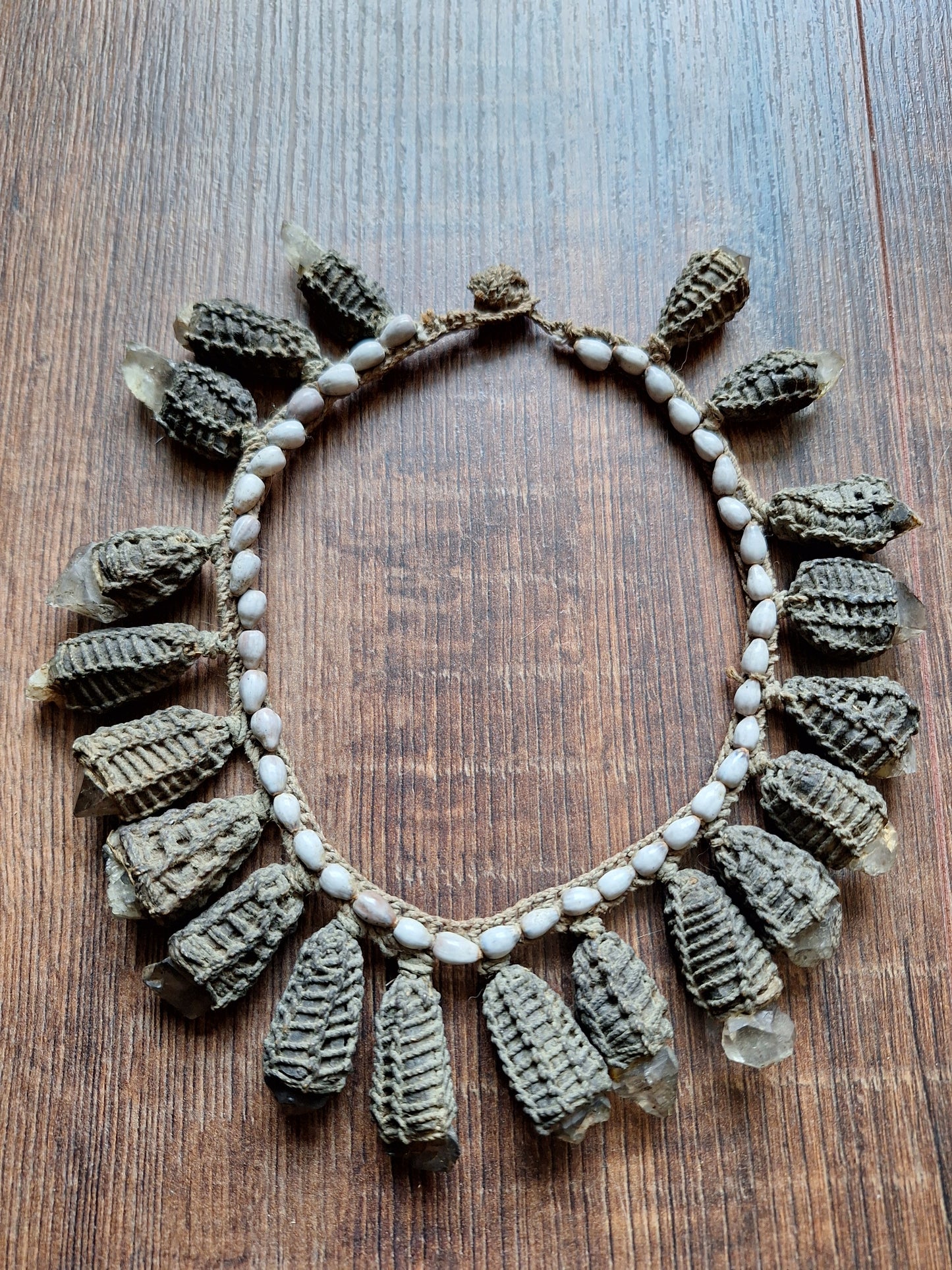 Old Ifugao tribal crystal necklace