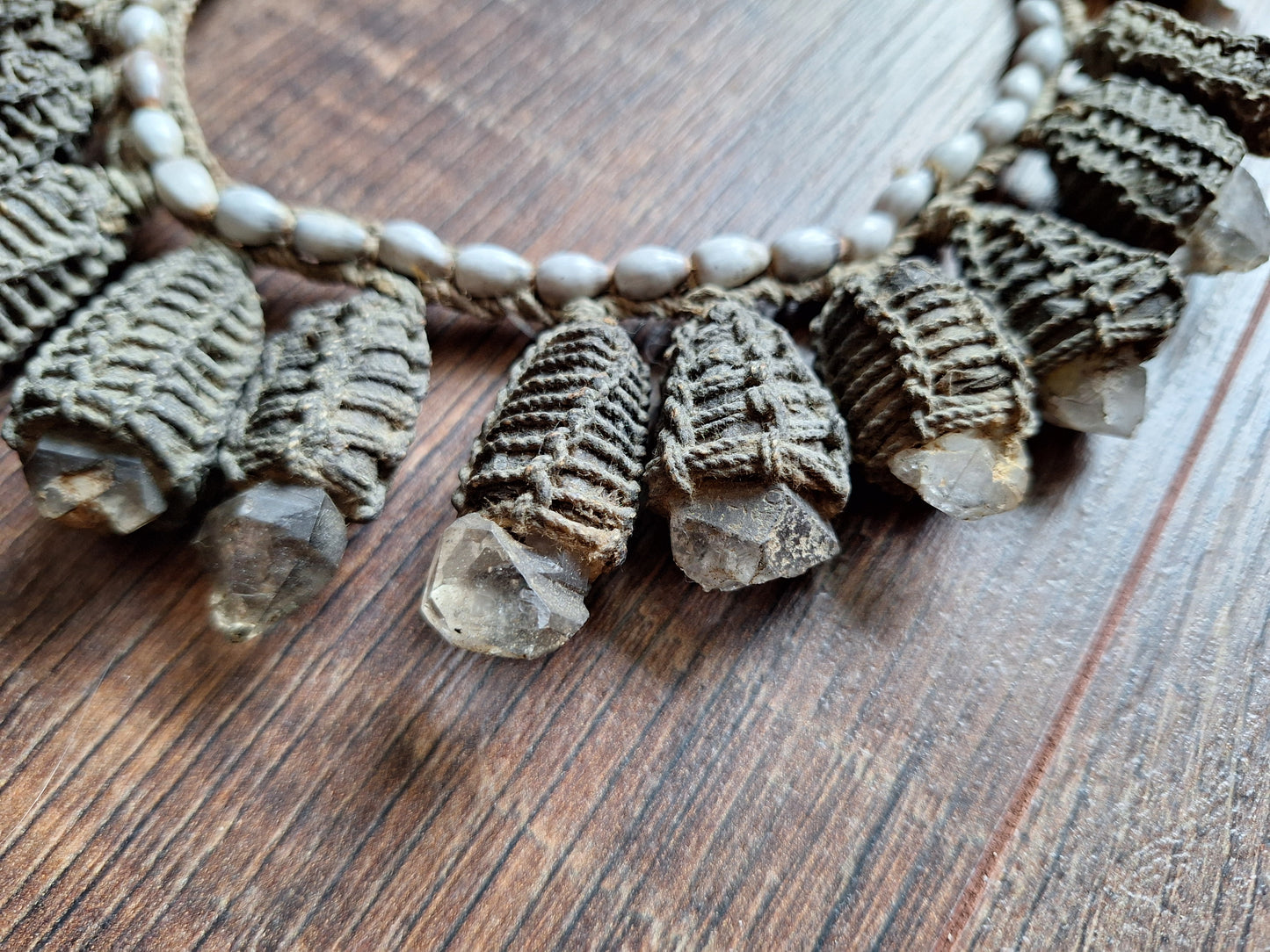 Old Ifugao tribal crystal necklace