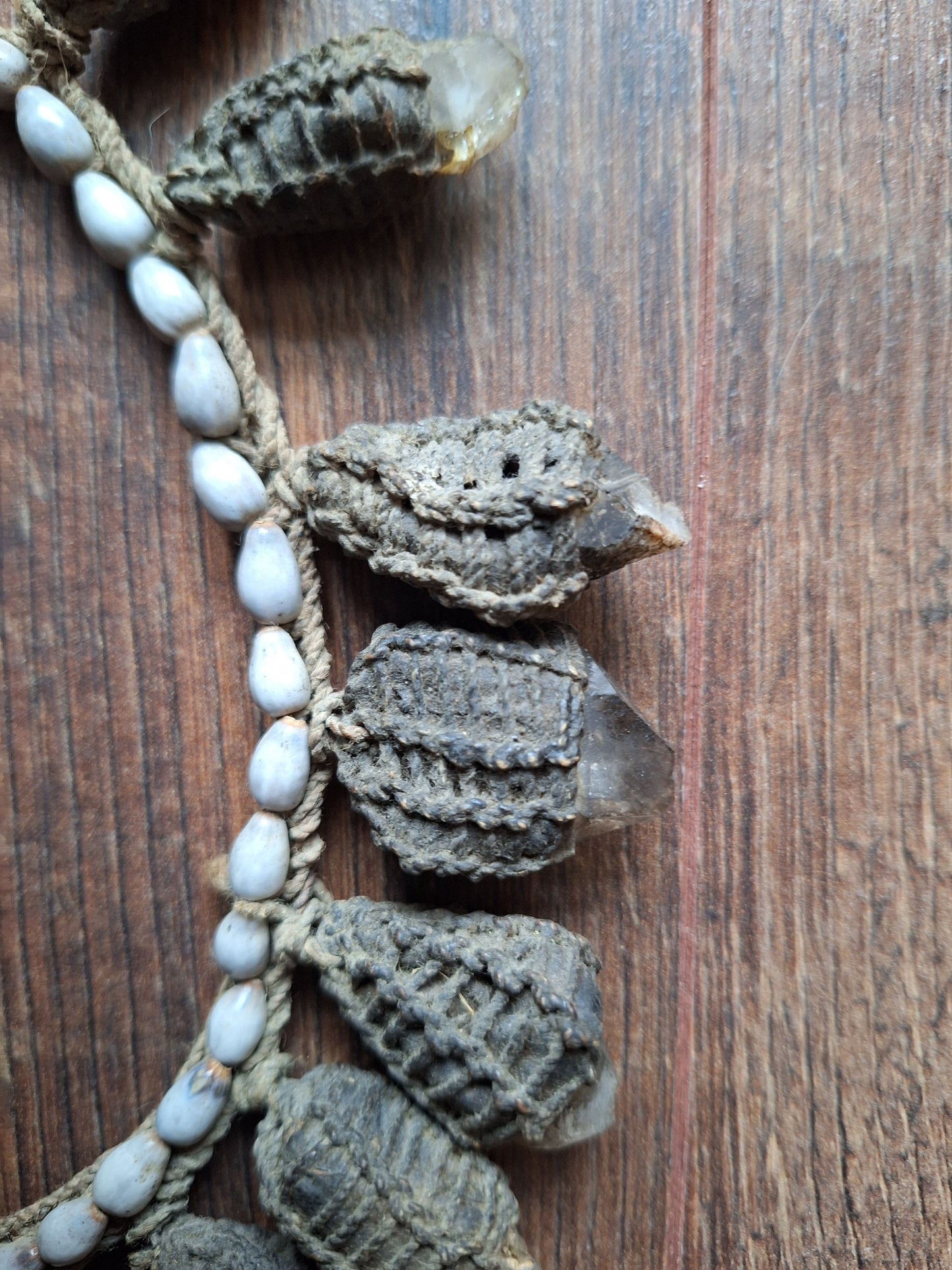 Old Ifugao tribal crystal necklace