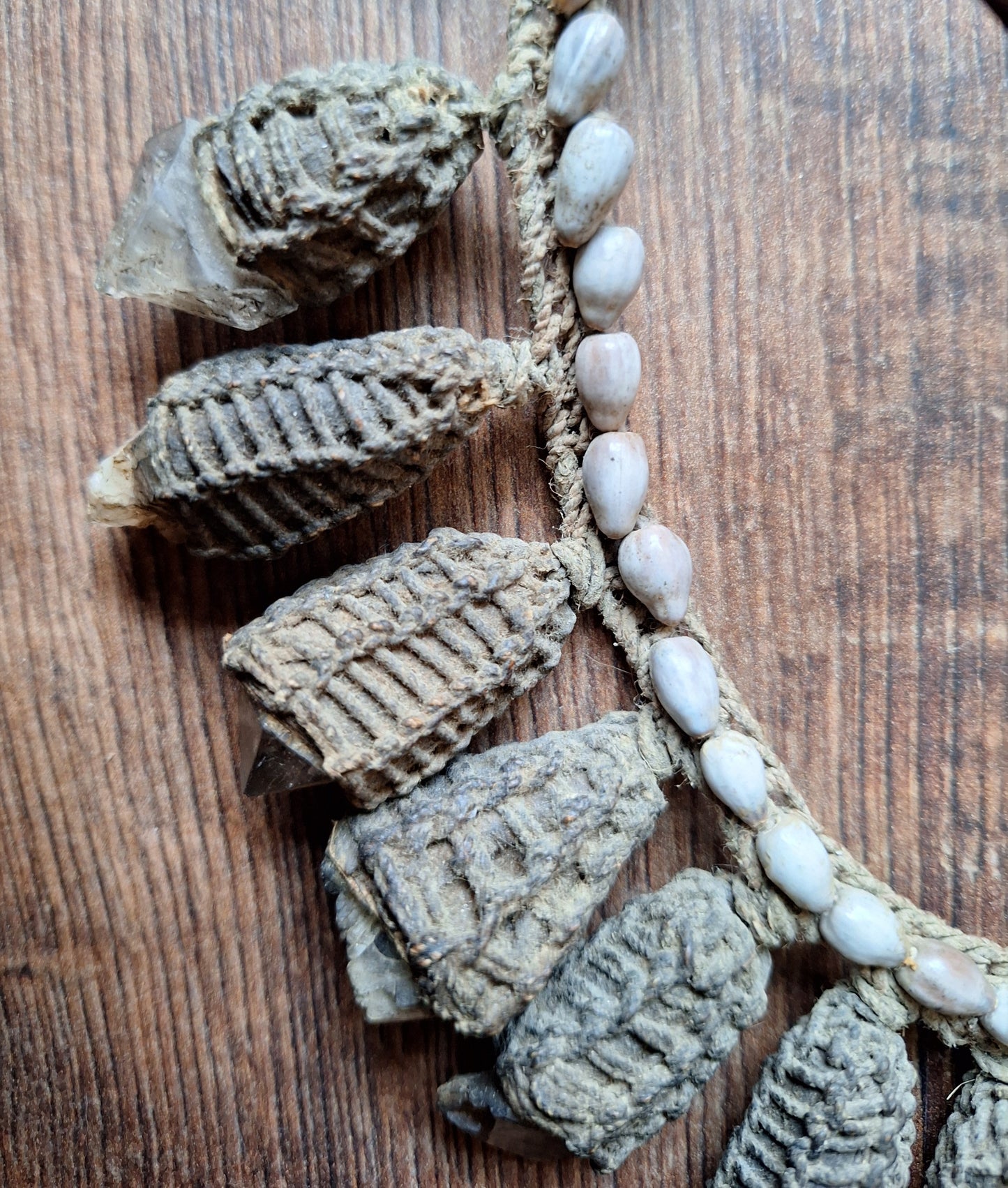 Old Ifugao tribal crystal necklace