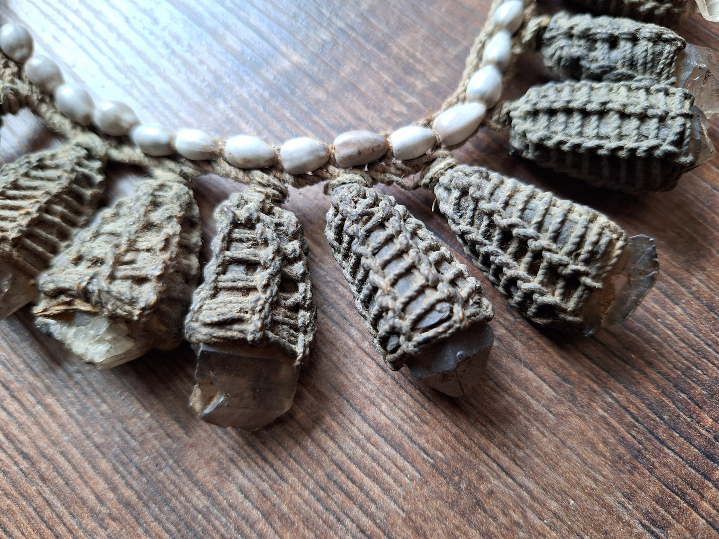 Old Ifugao tribal crystal necklace