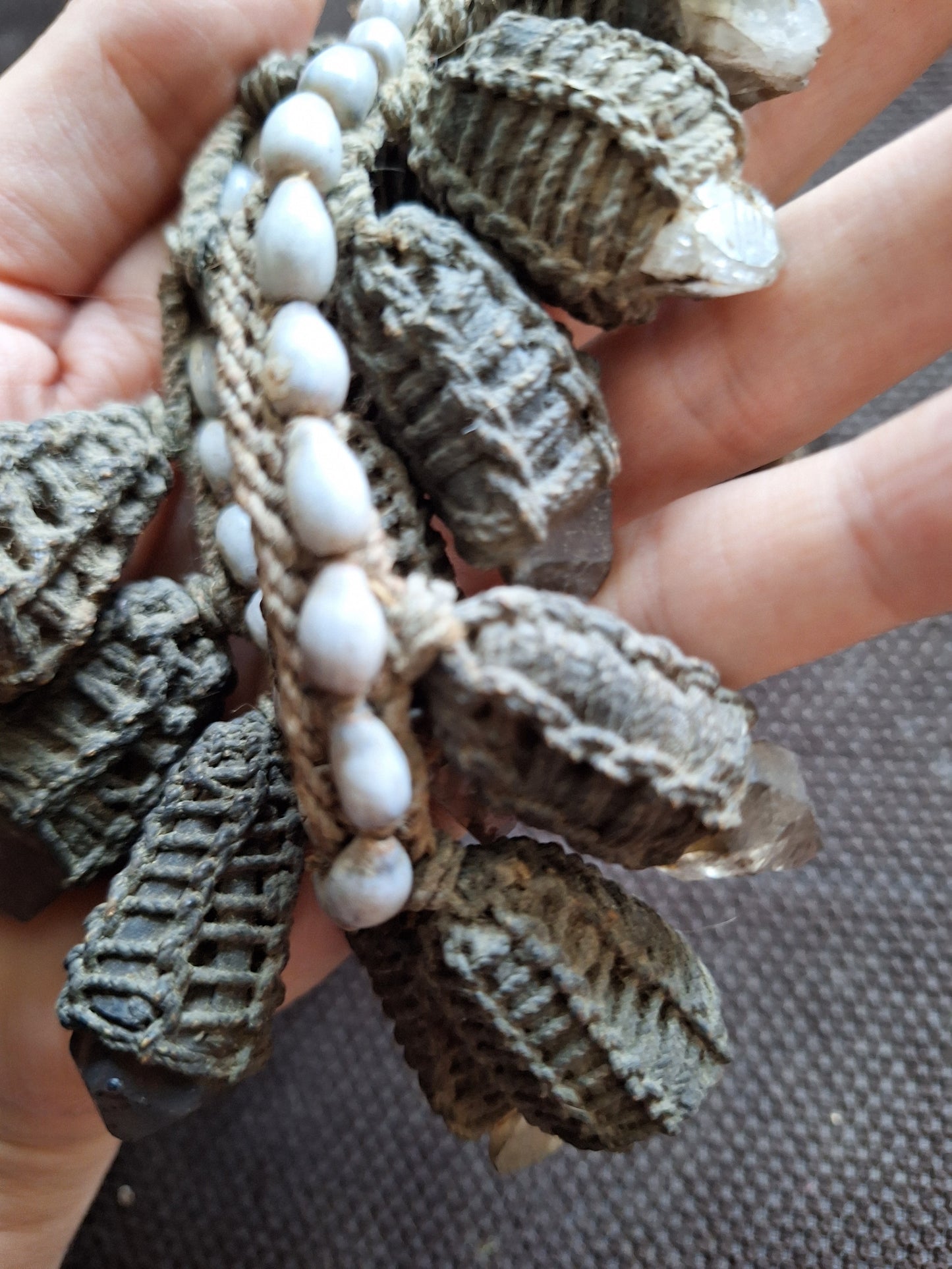 Old Ifugao tribal crystal necklace