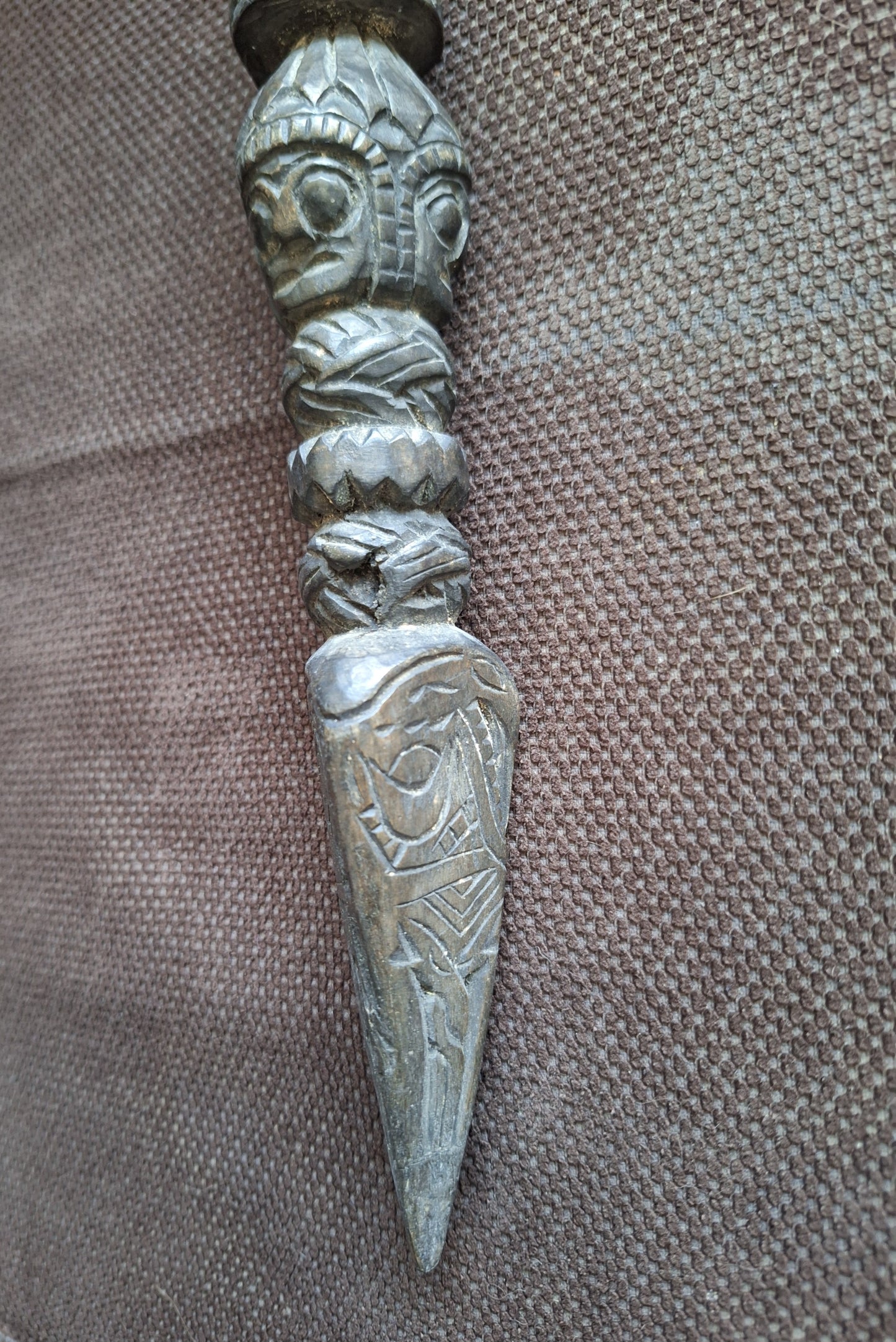 Antique wooden phurba #37