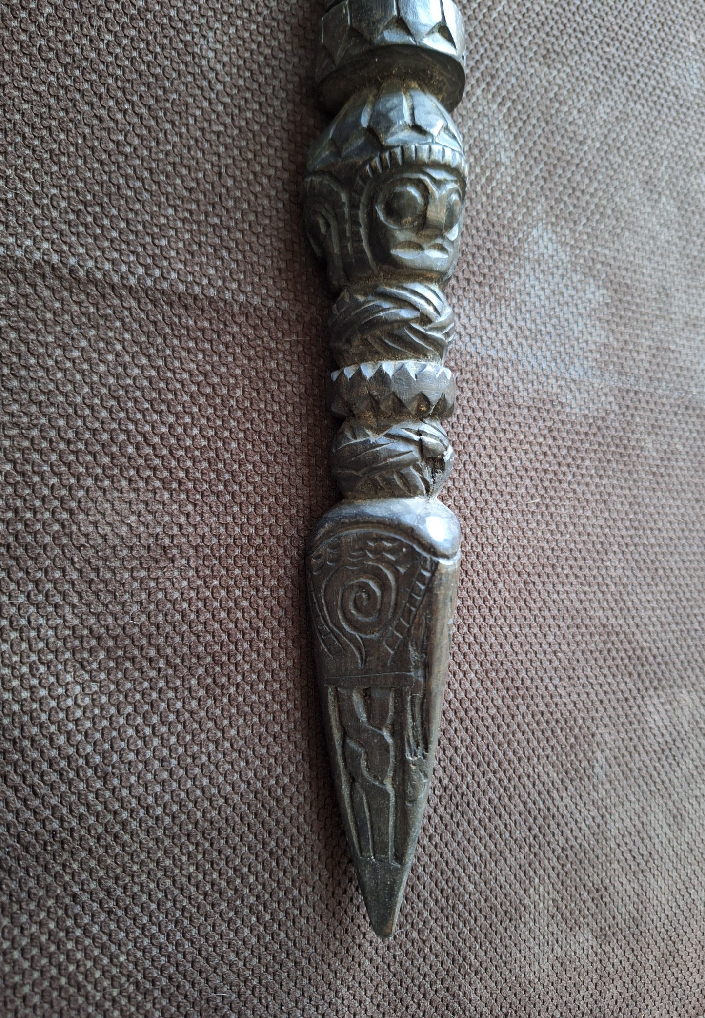 Antique wooden phurba #37