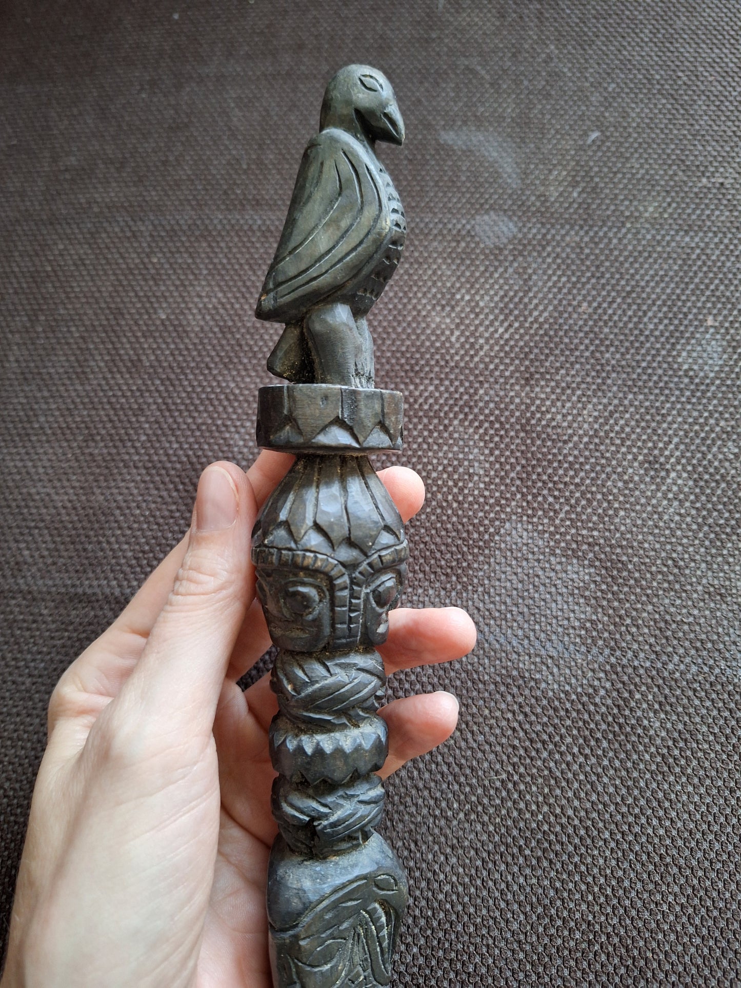 Antique wooden phurba #37