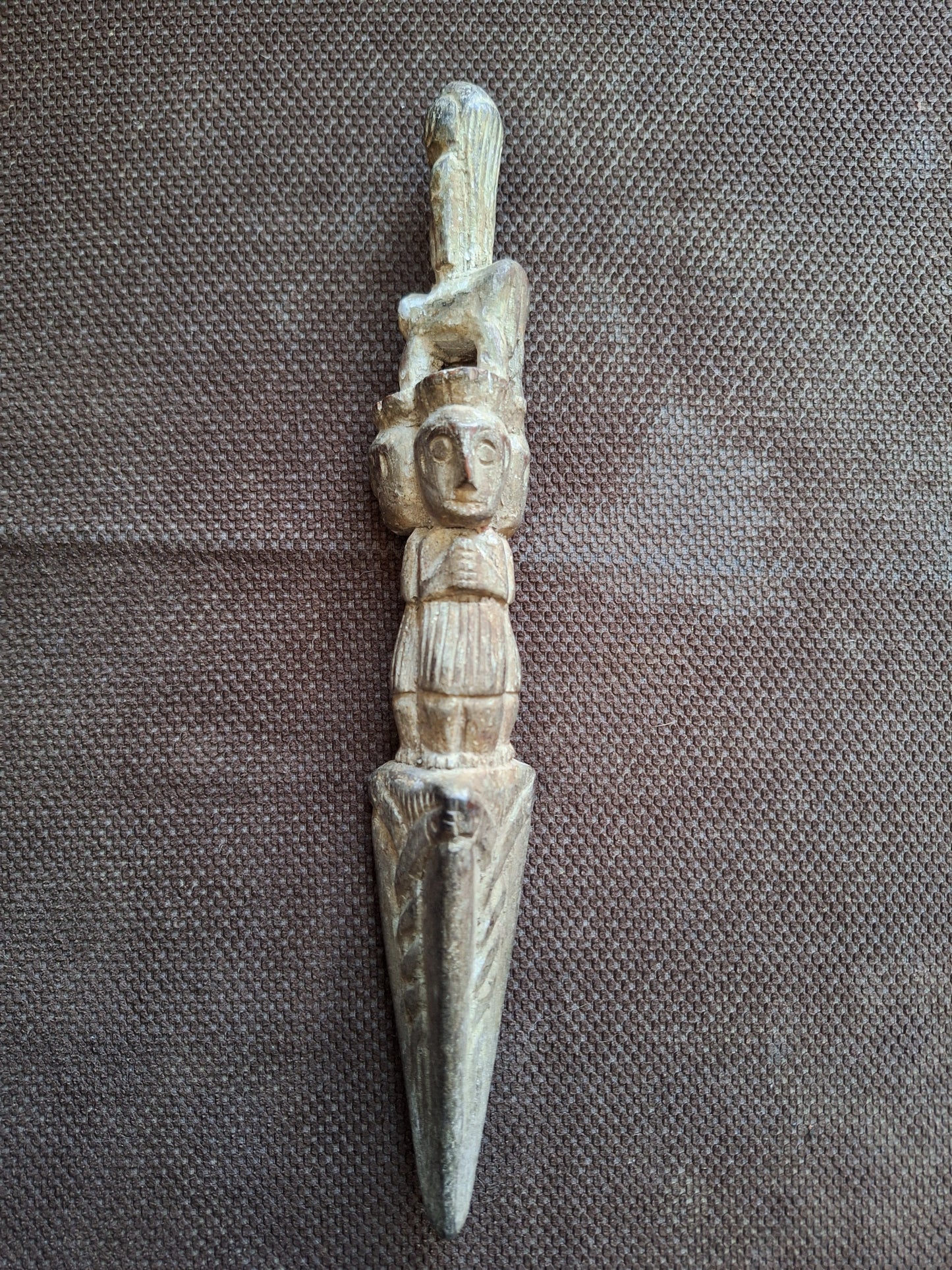 Antique wooden phurba #38