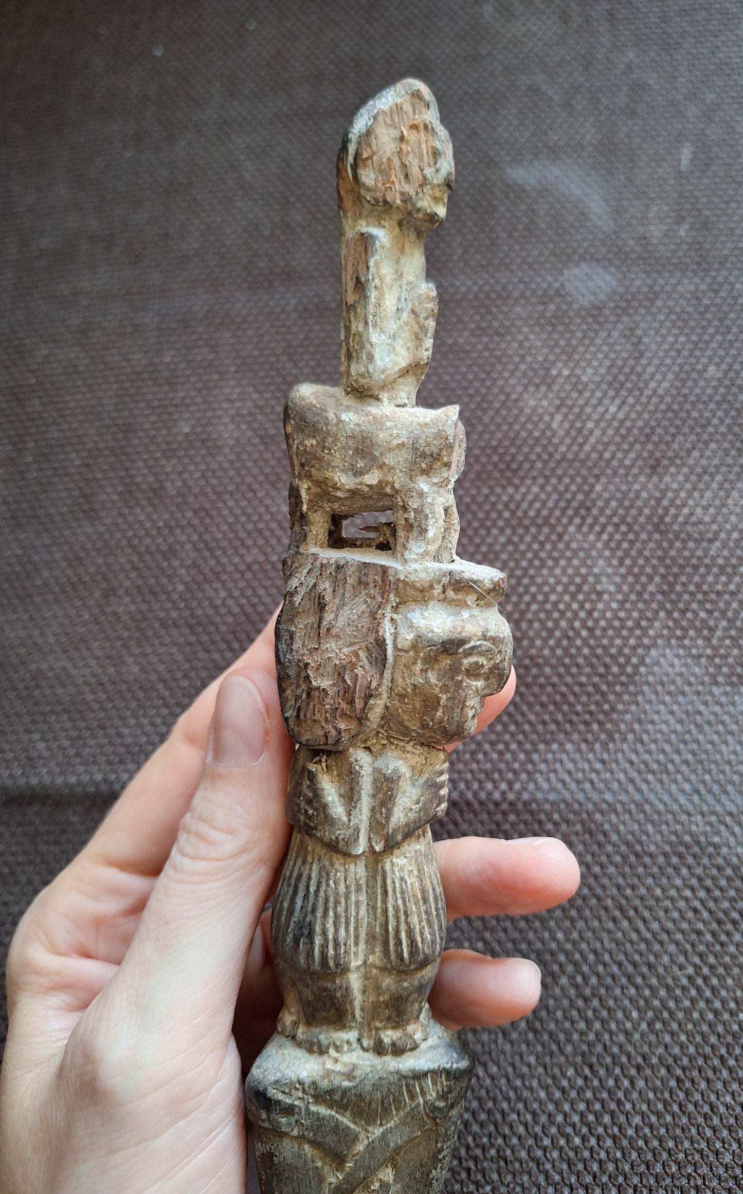 Antique wooden phurba #38