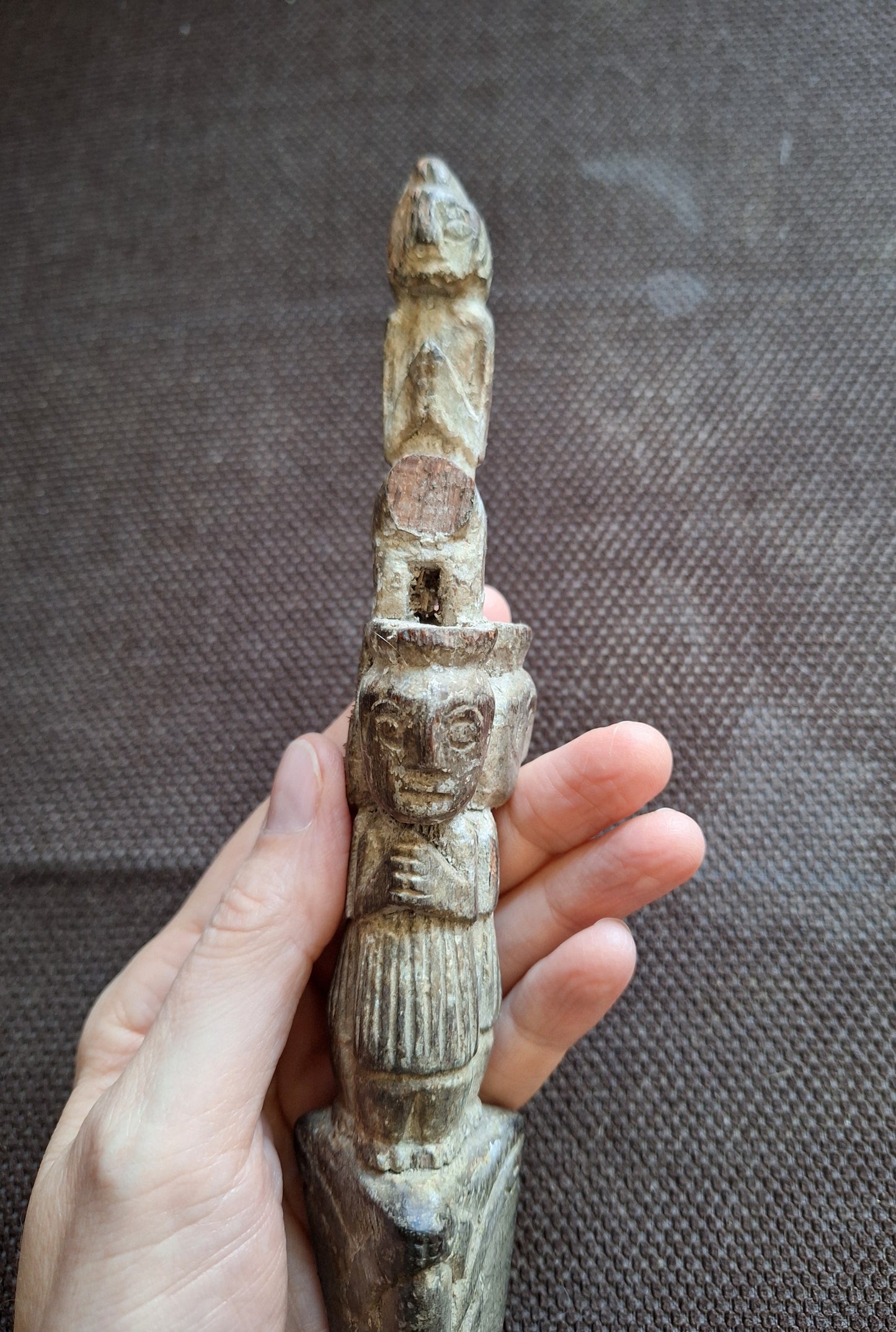 Antique wooden phurba #38