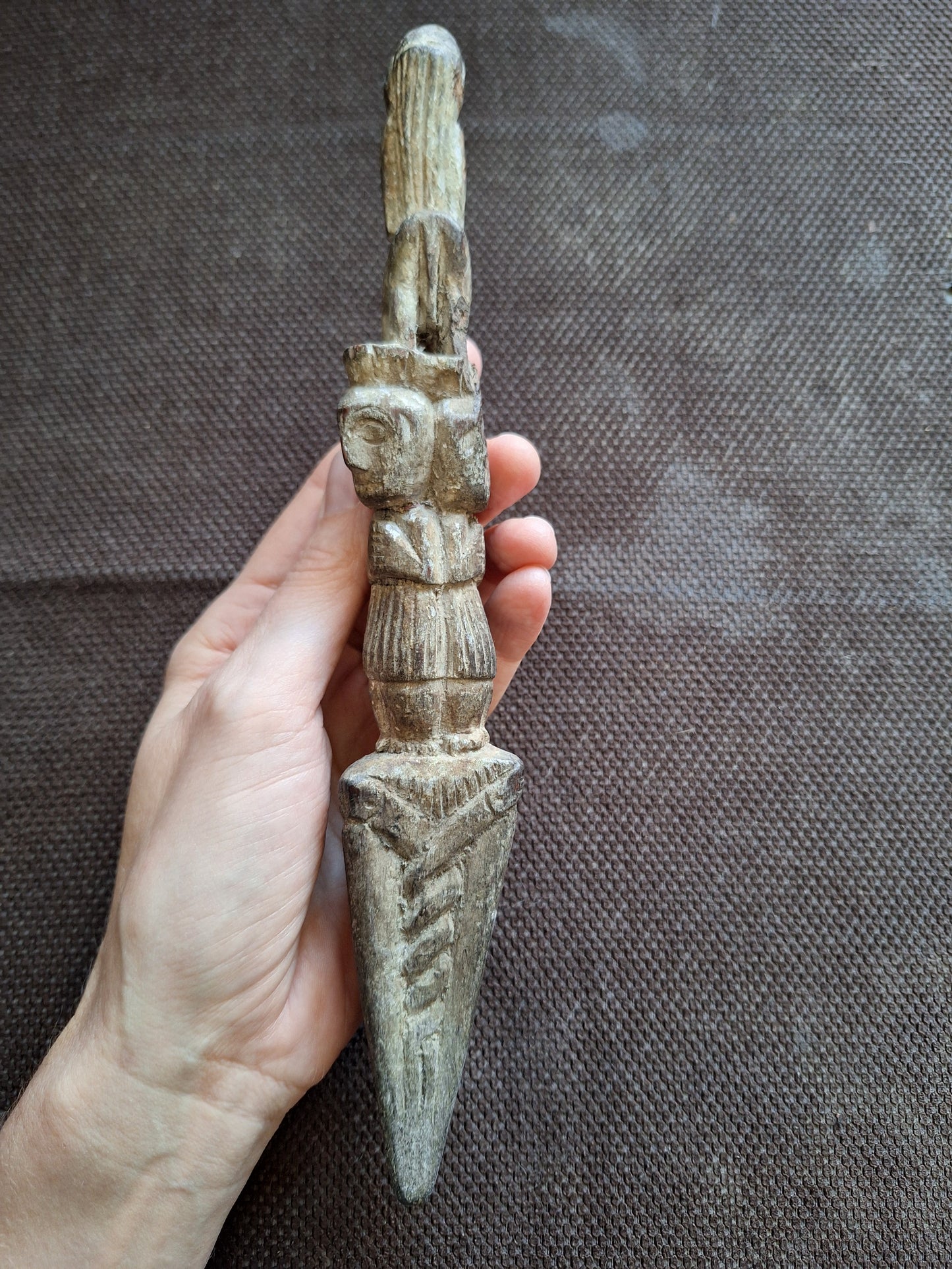 Antique wooden phurba #38