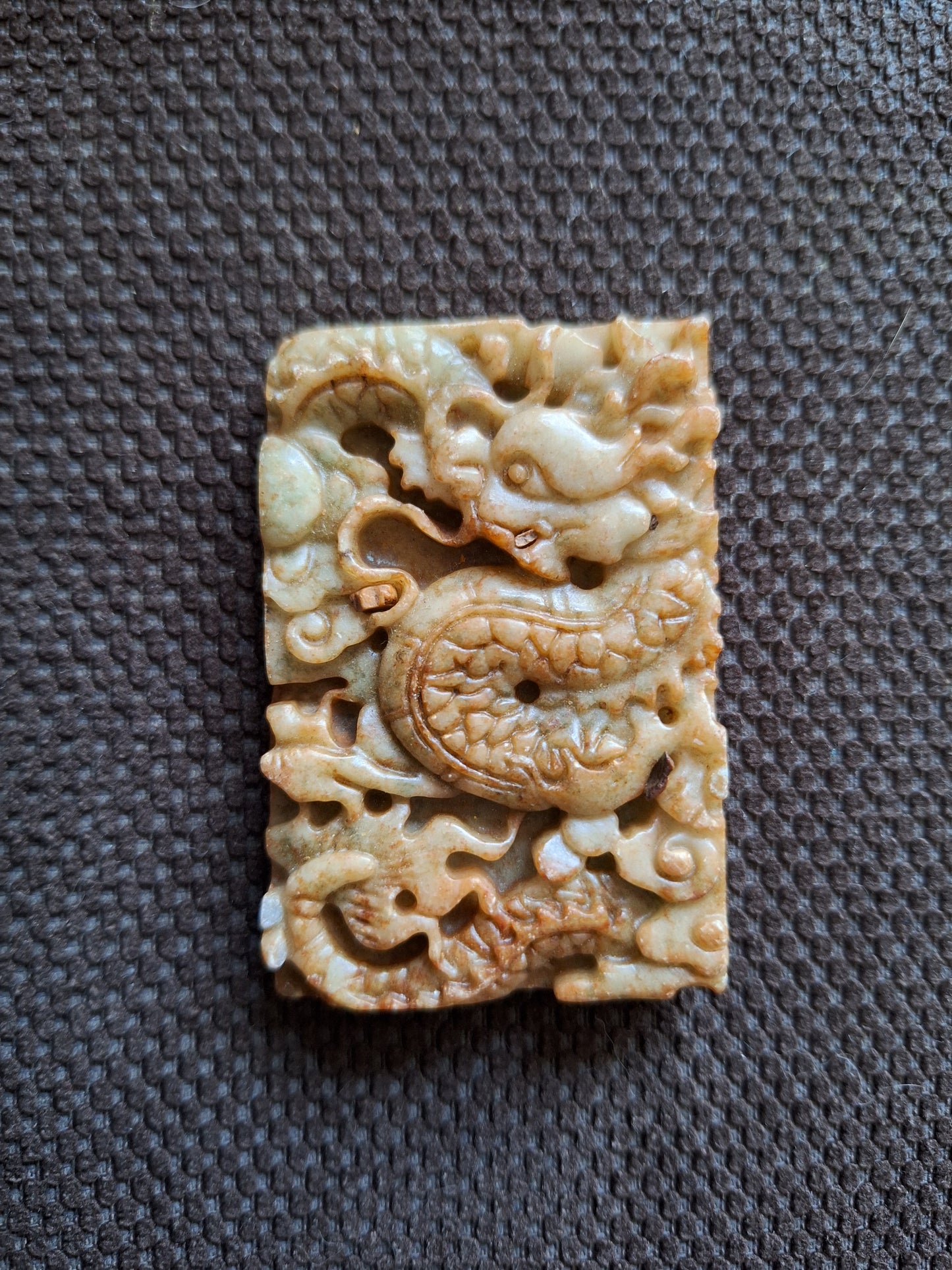 Vintage jade pendant Dragon