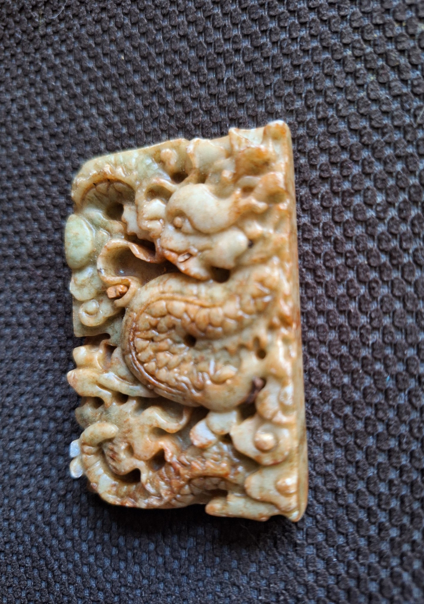 Vintage jade pendant Dragon