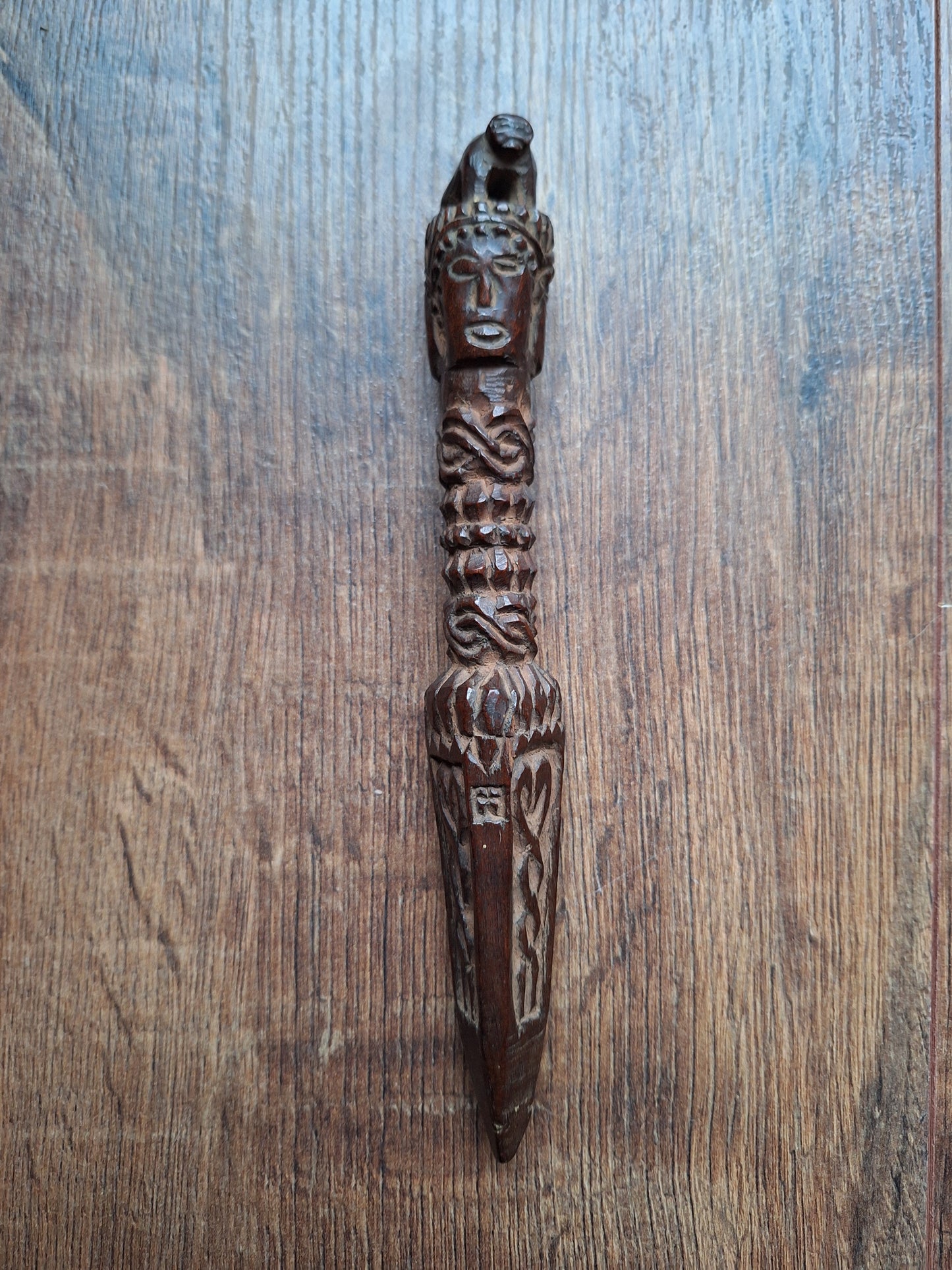 Antique wooden phurba #39