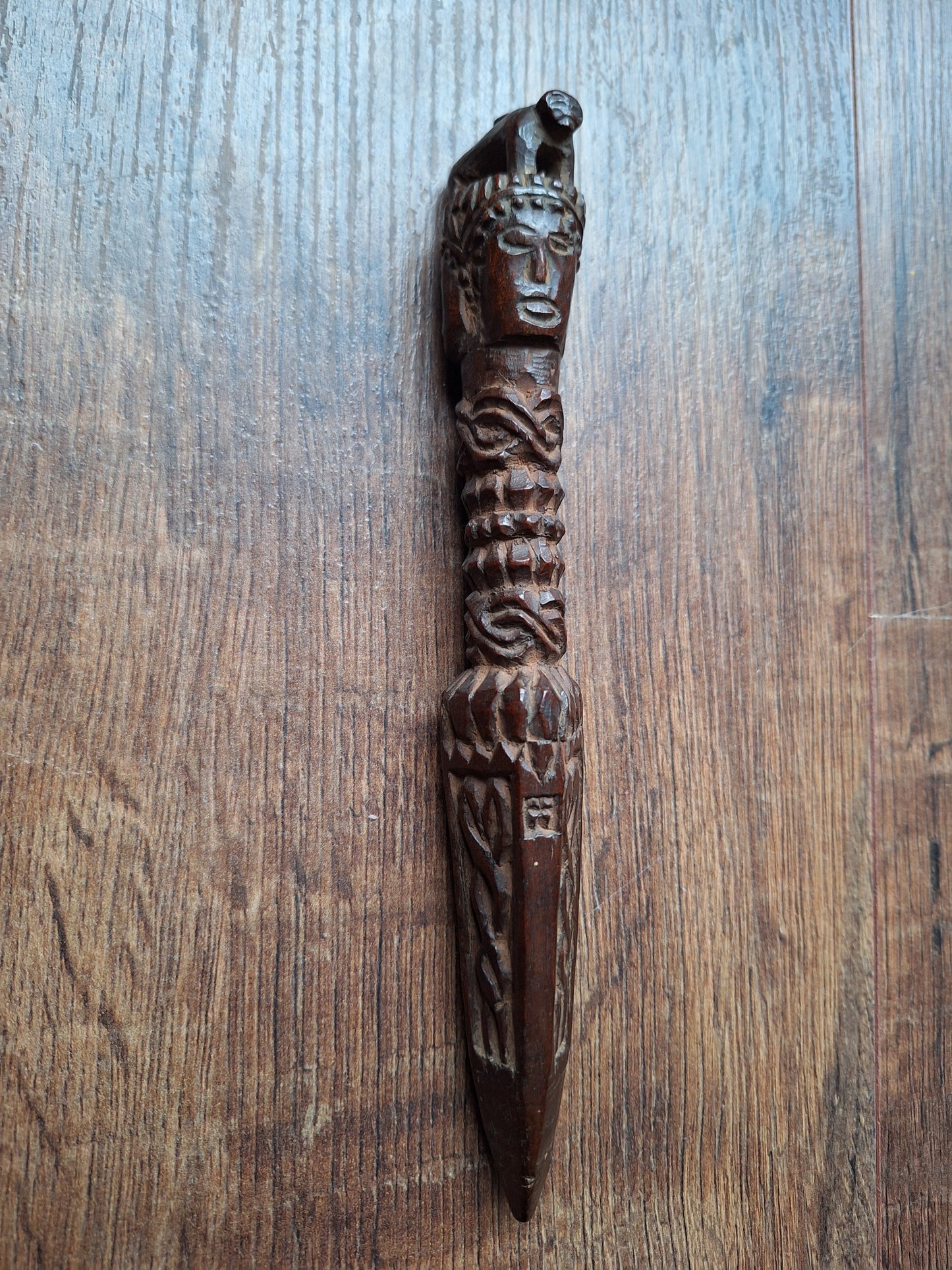 Antique wooden phurba #39