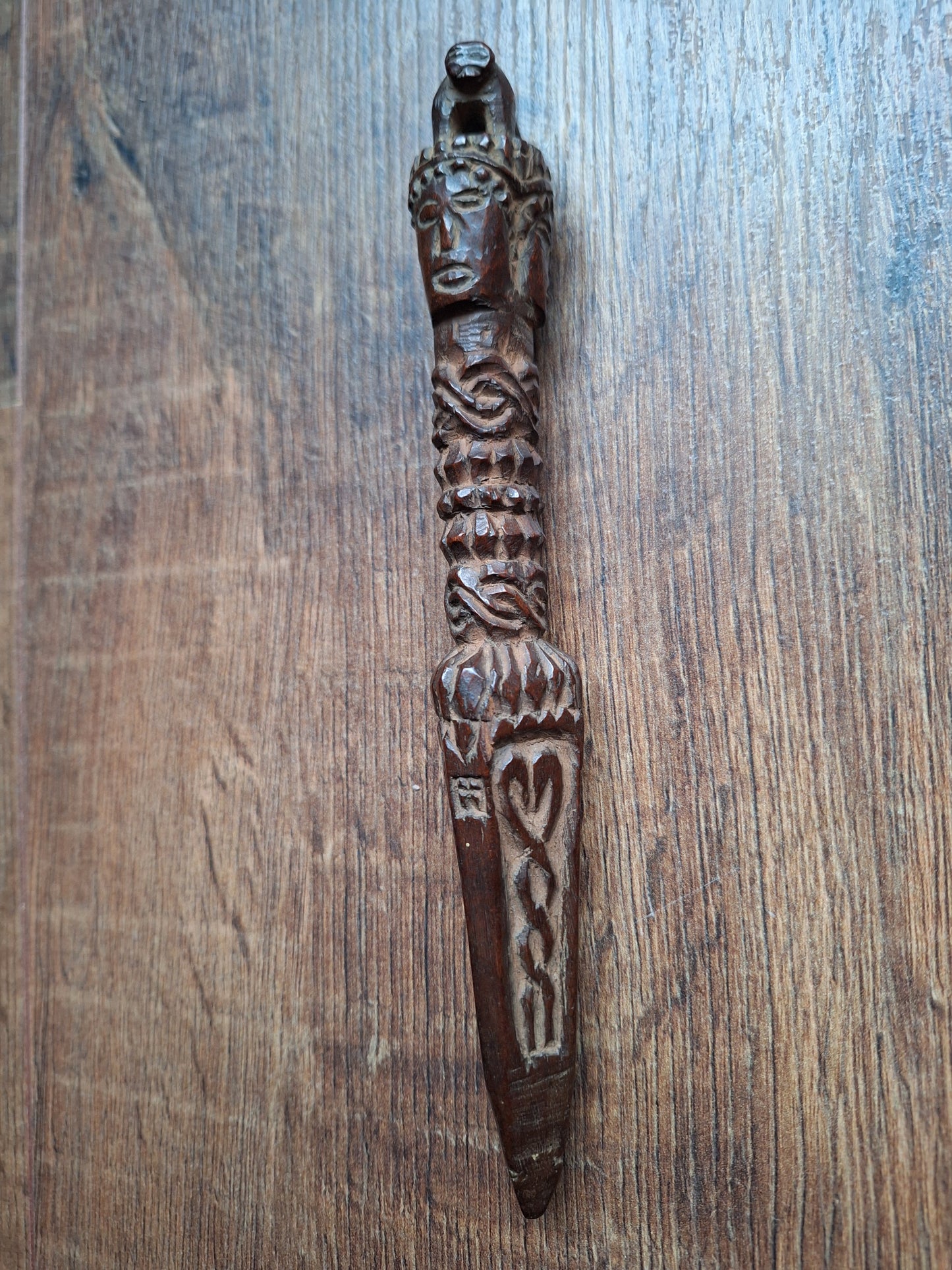 Antique wooden phurba #39