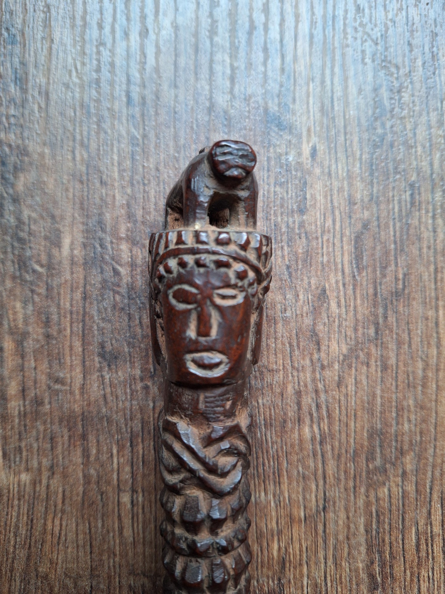 Antique wooden phurba #39
