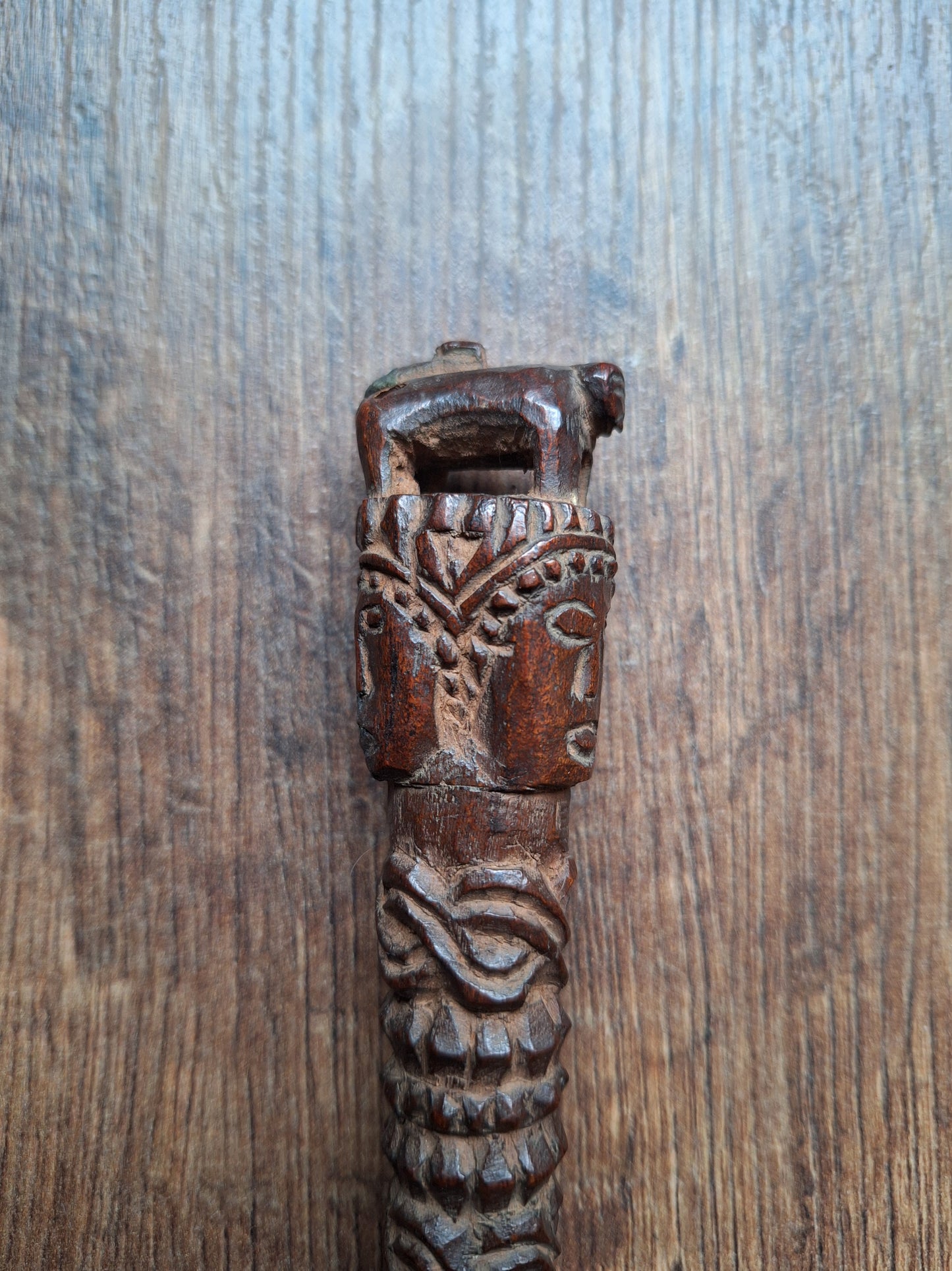 Antique wooden phurba #39