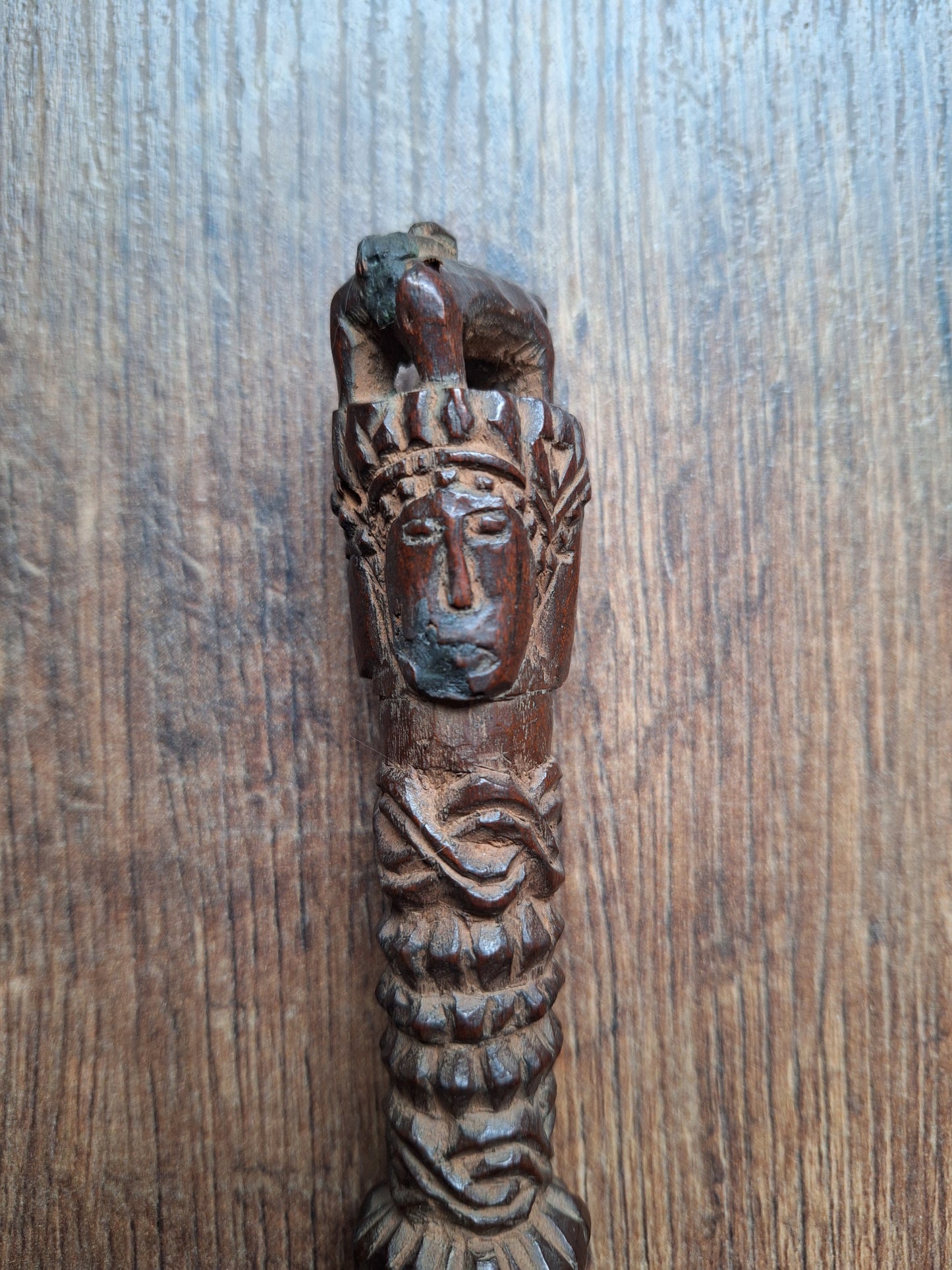 Antique wooden phurba #39