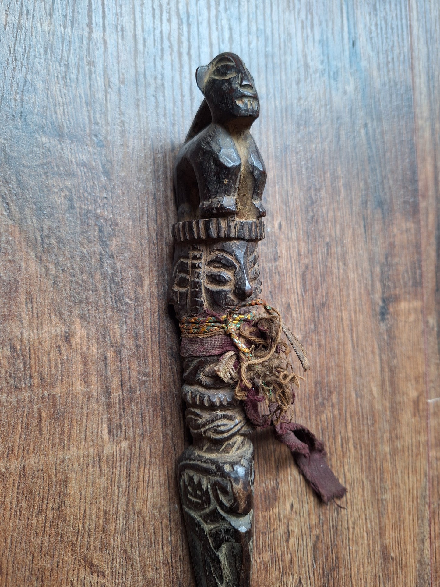 Antique wooden phurba #41