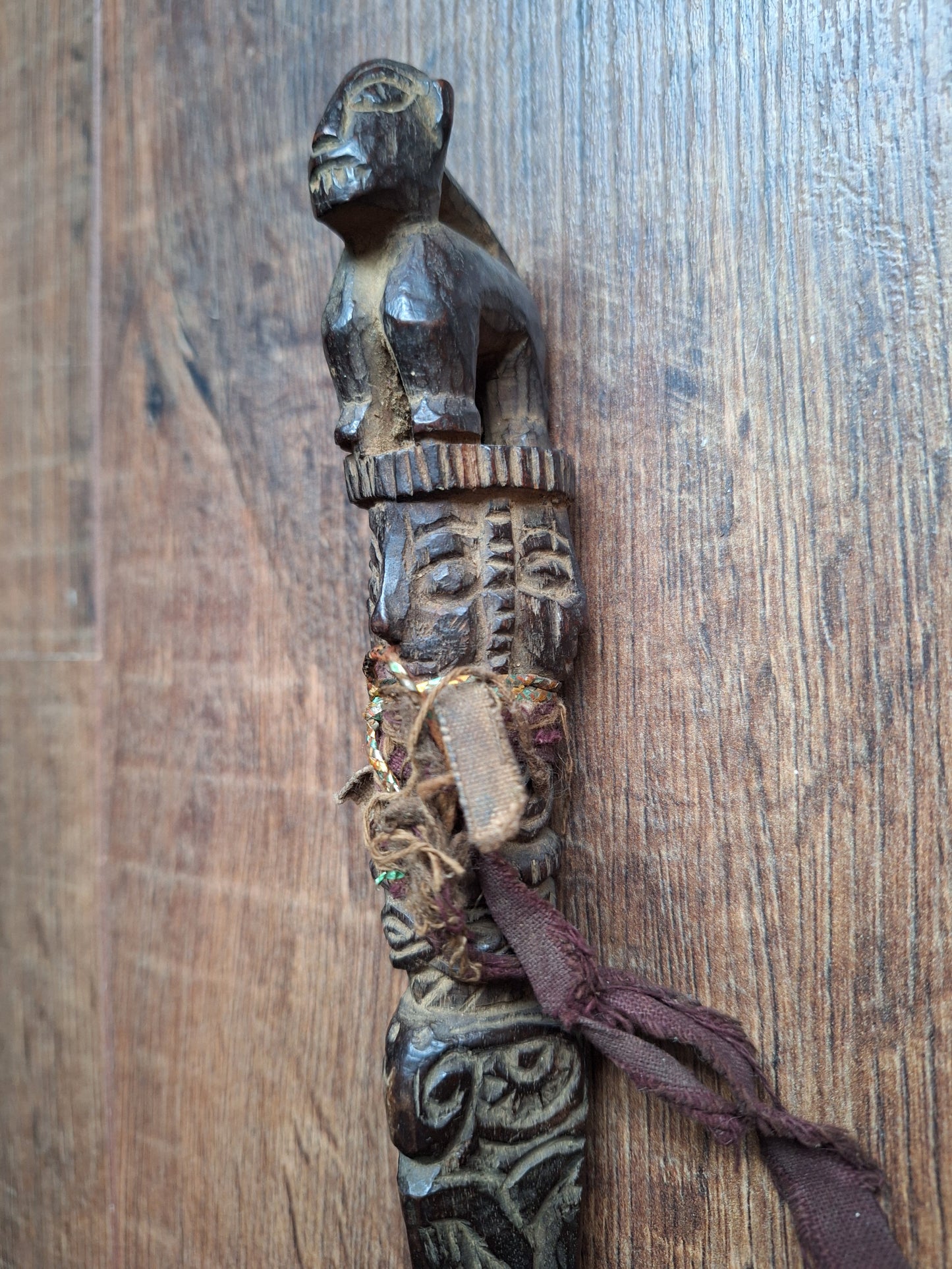 Antique wooden phurba #41